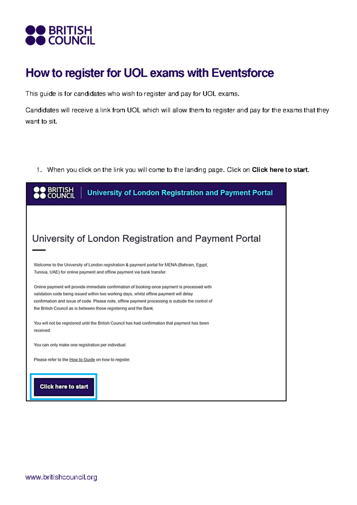 How to Register for UOL Exams via Eventsforce: A Step-by-Step Guide ...