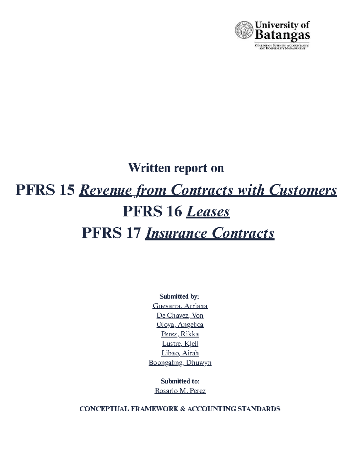 Final Written Report on PFRS 15, 16, & 17 - G5 20250427 150028 - Studocu