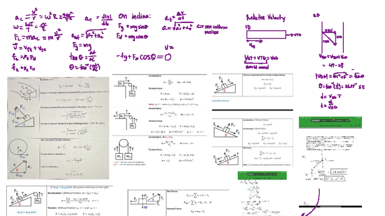 Physics 101: Notes on Forces, Motion, and Velocity Concepts - Studocu
