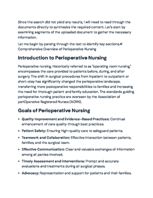 Comprehensive Guide to Perioperative Nursing Care: Phases & Practices ...
