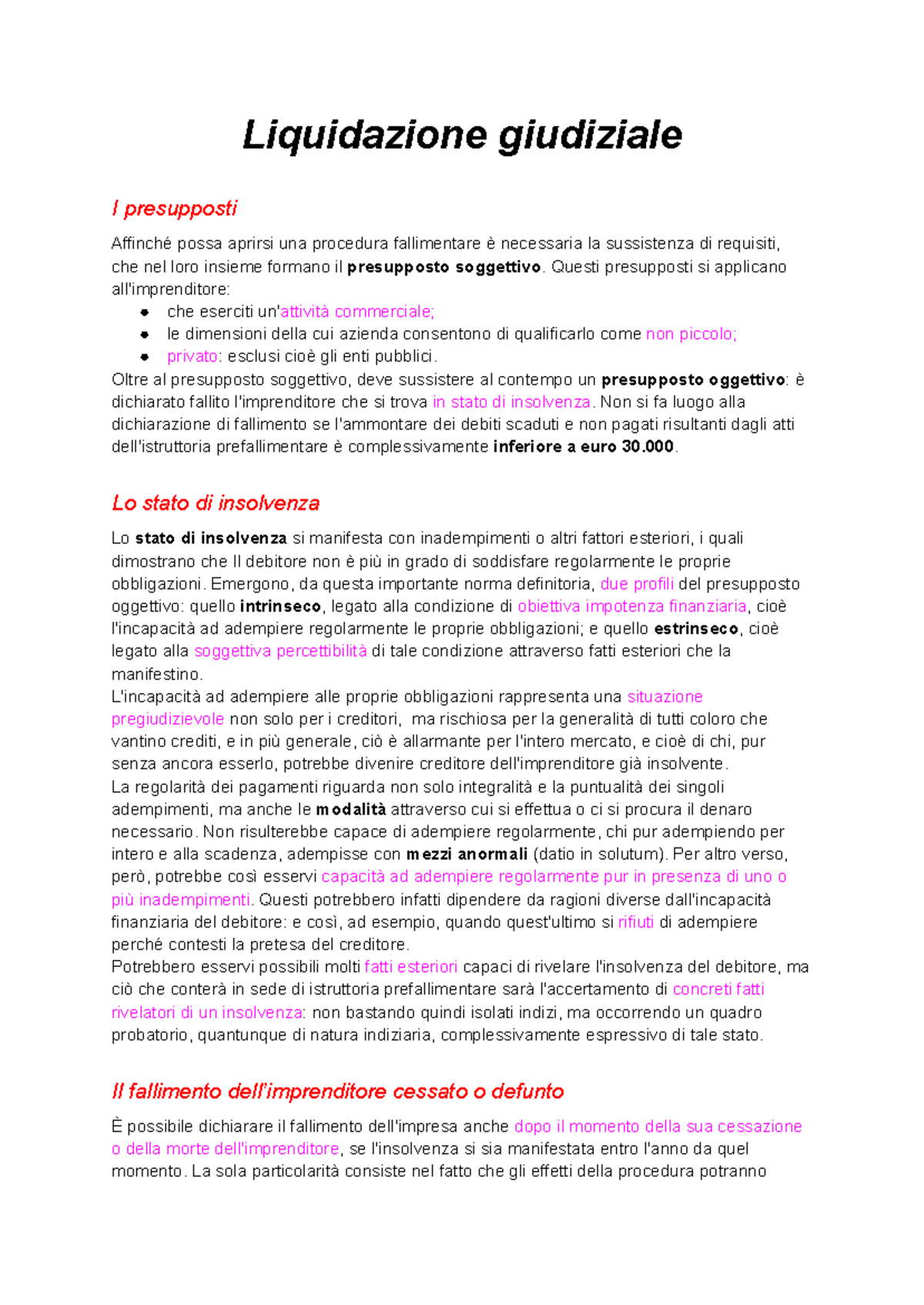 Liquidazione Giudiziale: Presupposti e Procedura di Fallimento