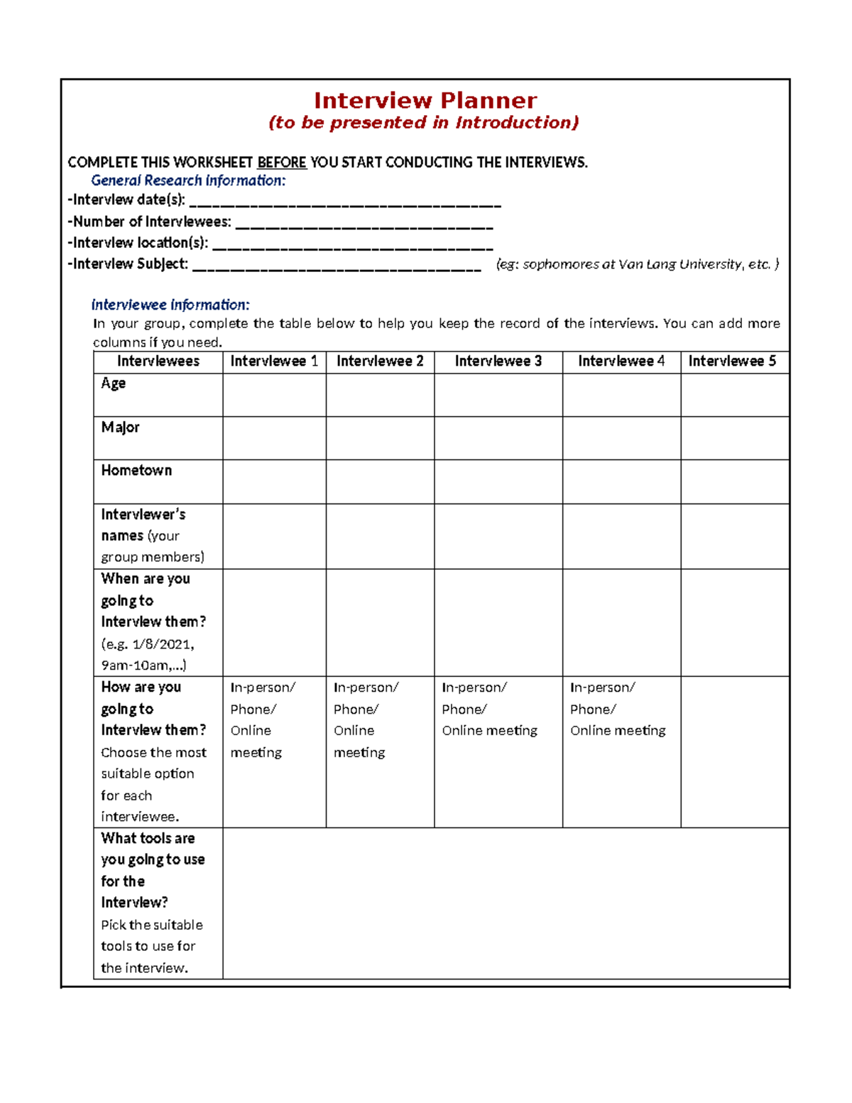 3 Interview Planner - dev - Interview Planner (to be presented in ...