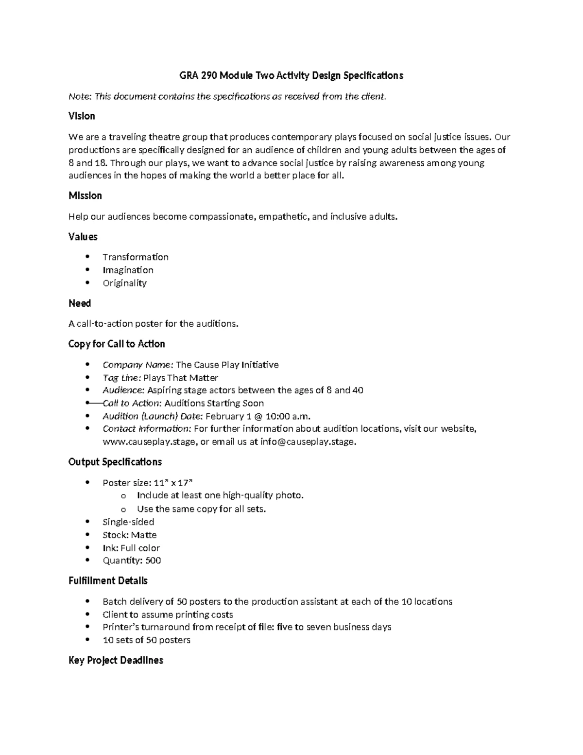GRA 330 Module Two Activity: Data Visualization Analysis - Studocu