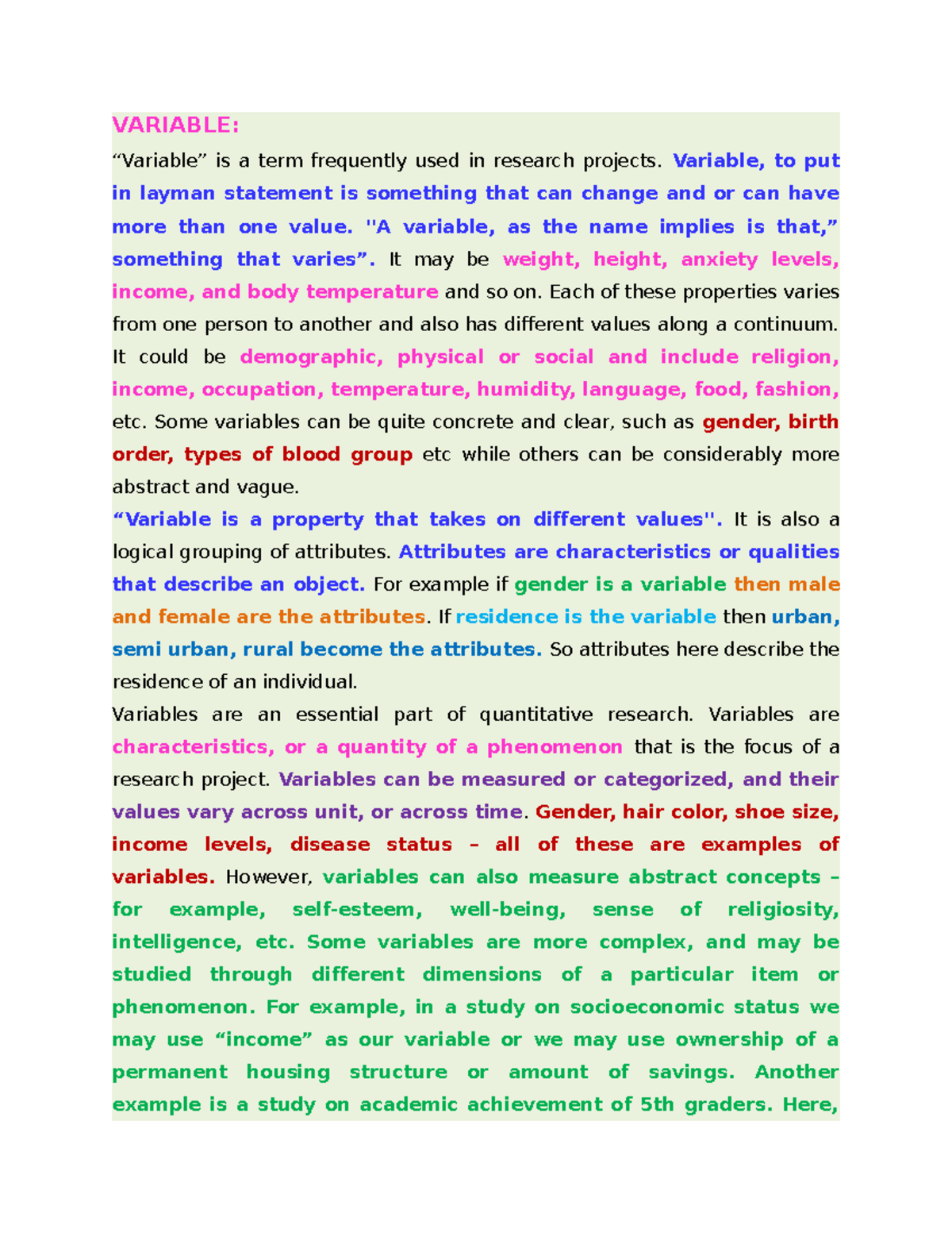 RMSAE 2 - Research Methodology: Understanding Variables in Research ...
