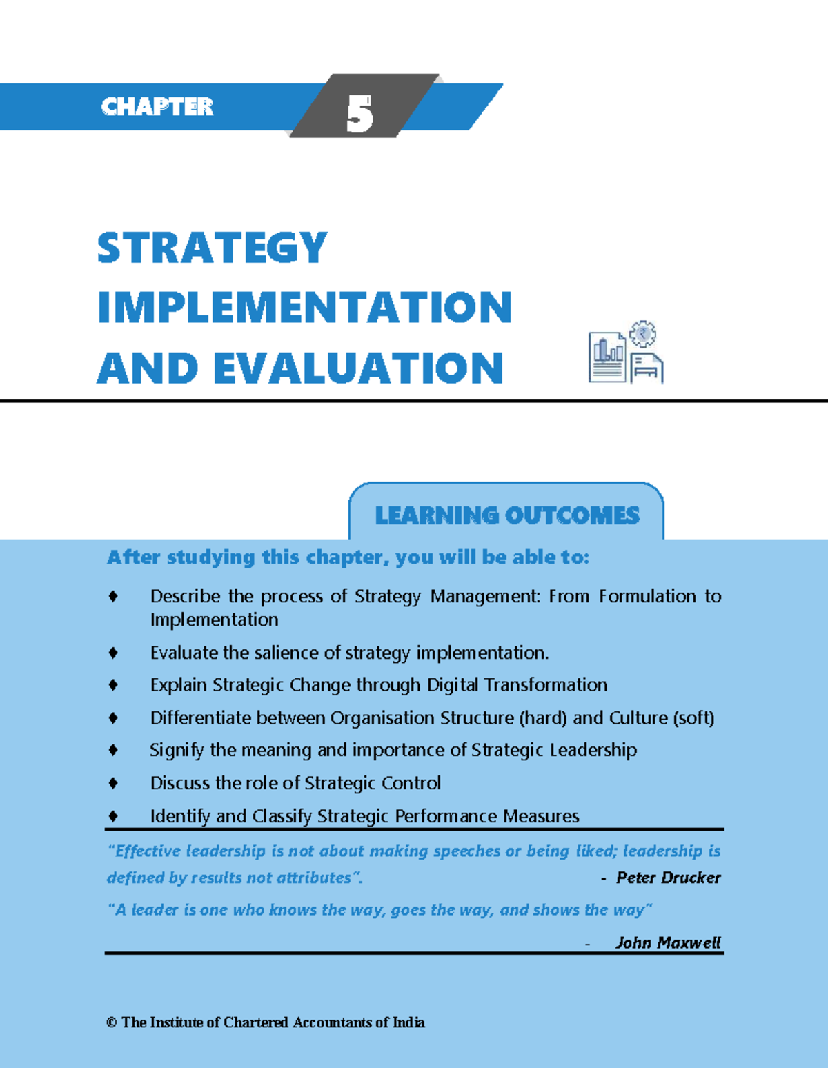 SM 60496: Chapter 5 - Strategy Implementation & Evaluation Notes - Studocu