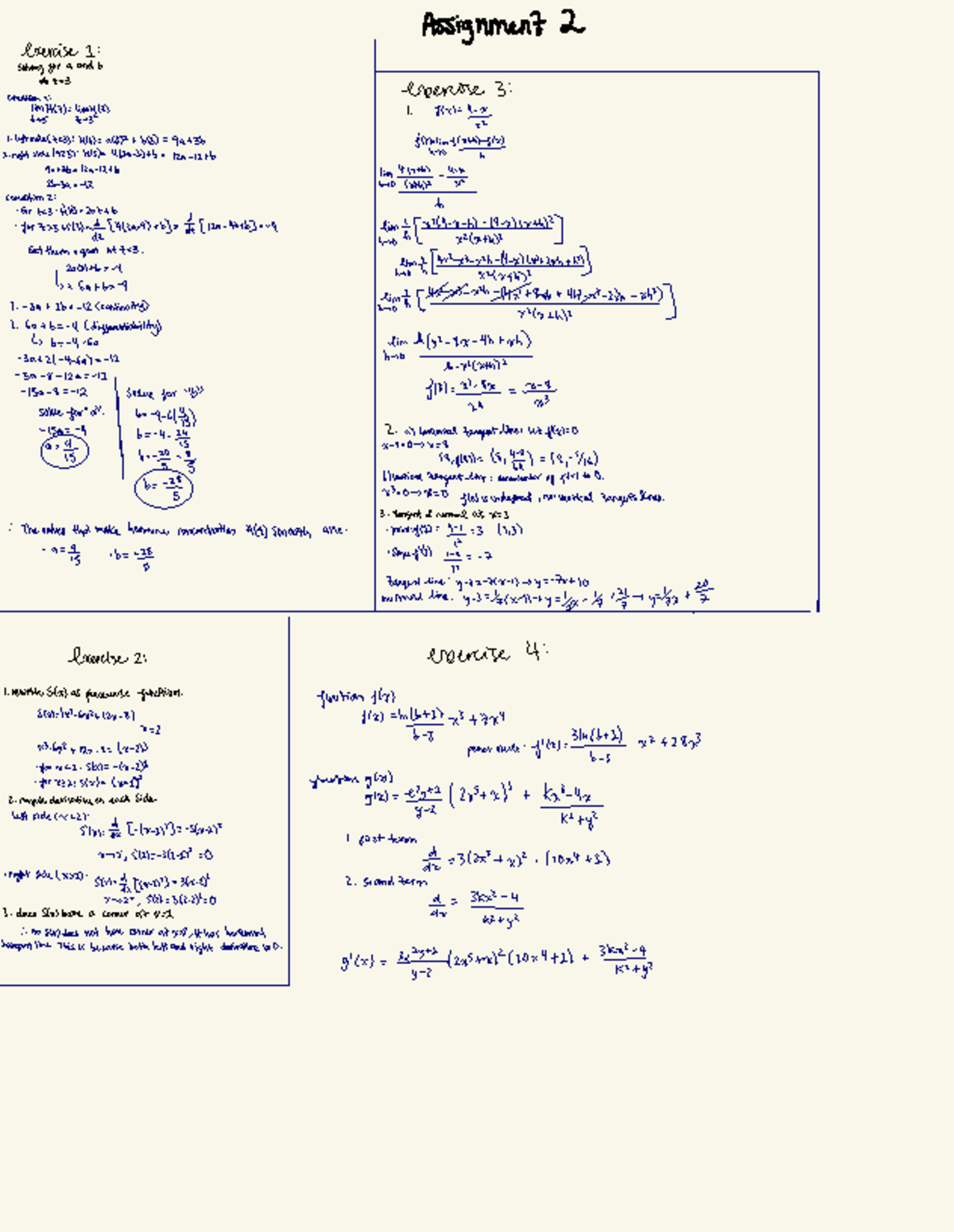 Assignment 2 Math - Step by Step Solutions and Exercises - Studocu