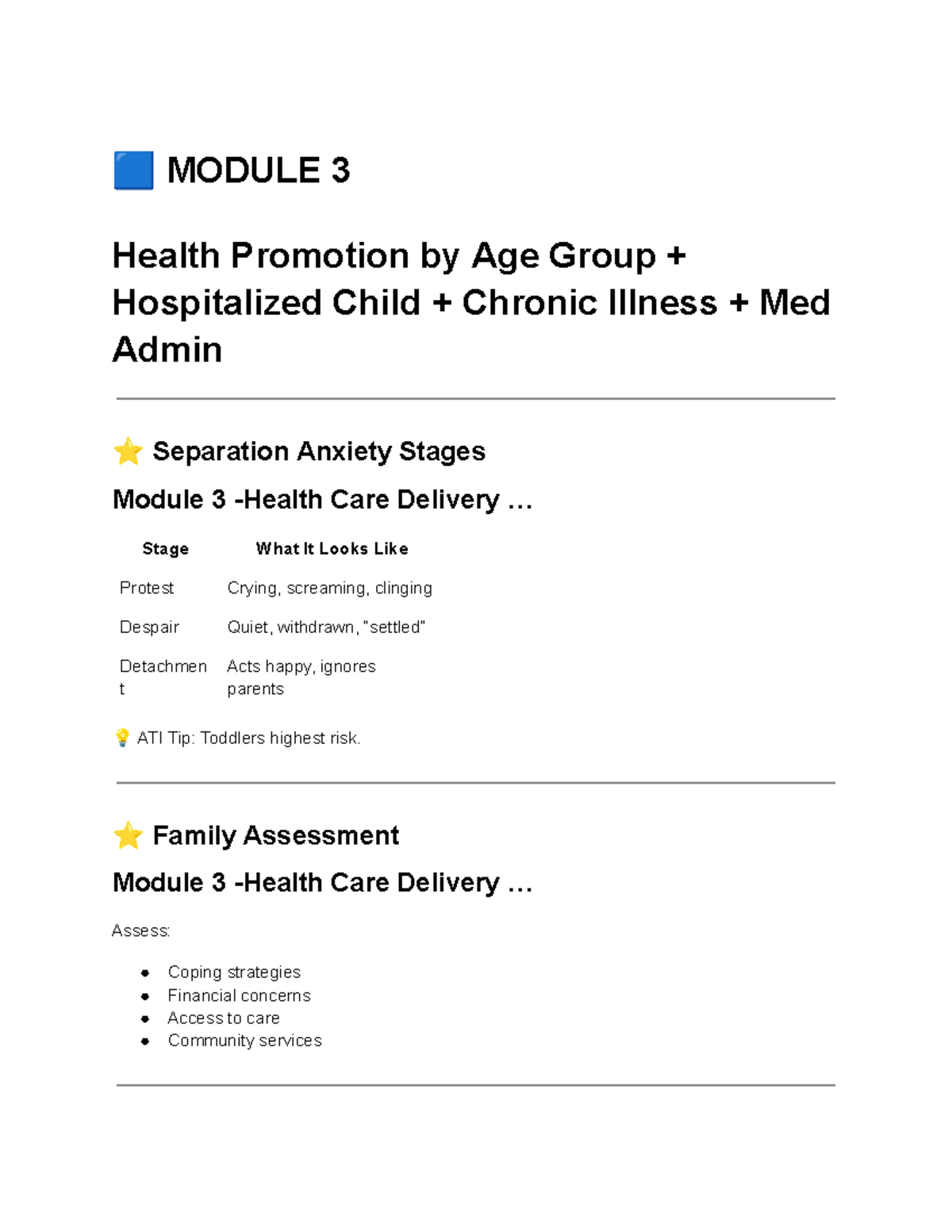 PEDS 306 Exam 2 Study Guide: Health Promotion & Pediatric Care - Studocu