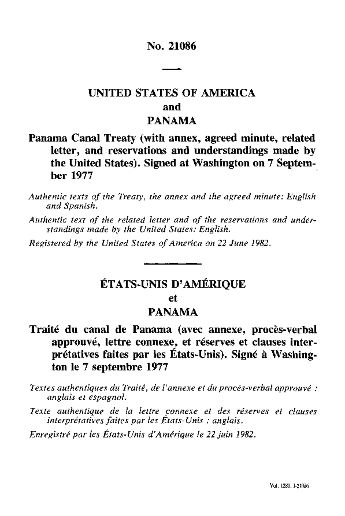 Panama Canal Treaty Analysis: A Key Document in Int'l Law (21086) - Studocu