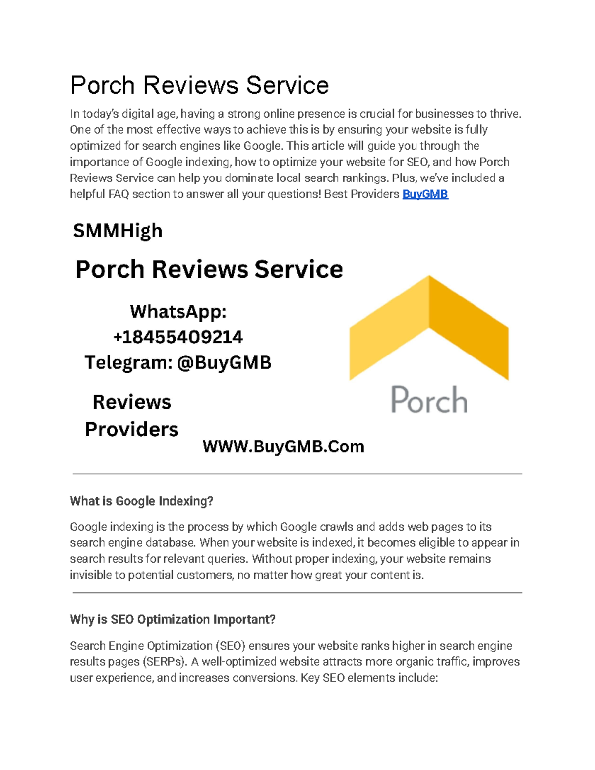 Porch Reviews Service - One of the most effective ways to achieve this ...