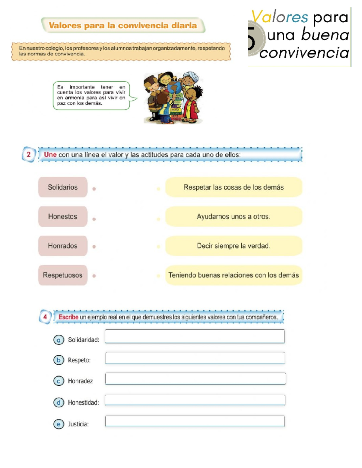 Valores para la Convivencia Diaria en el Colegio (V4V6M5S) - Studocu