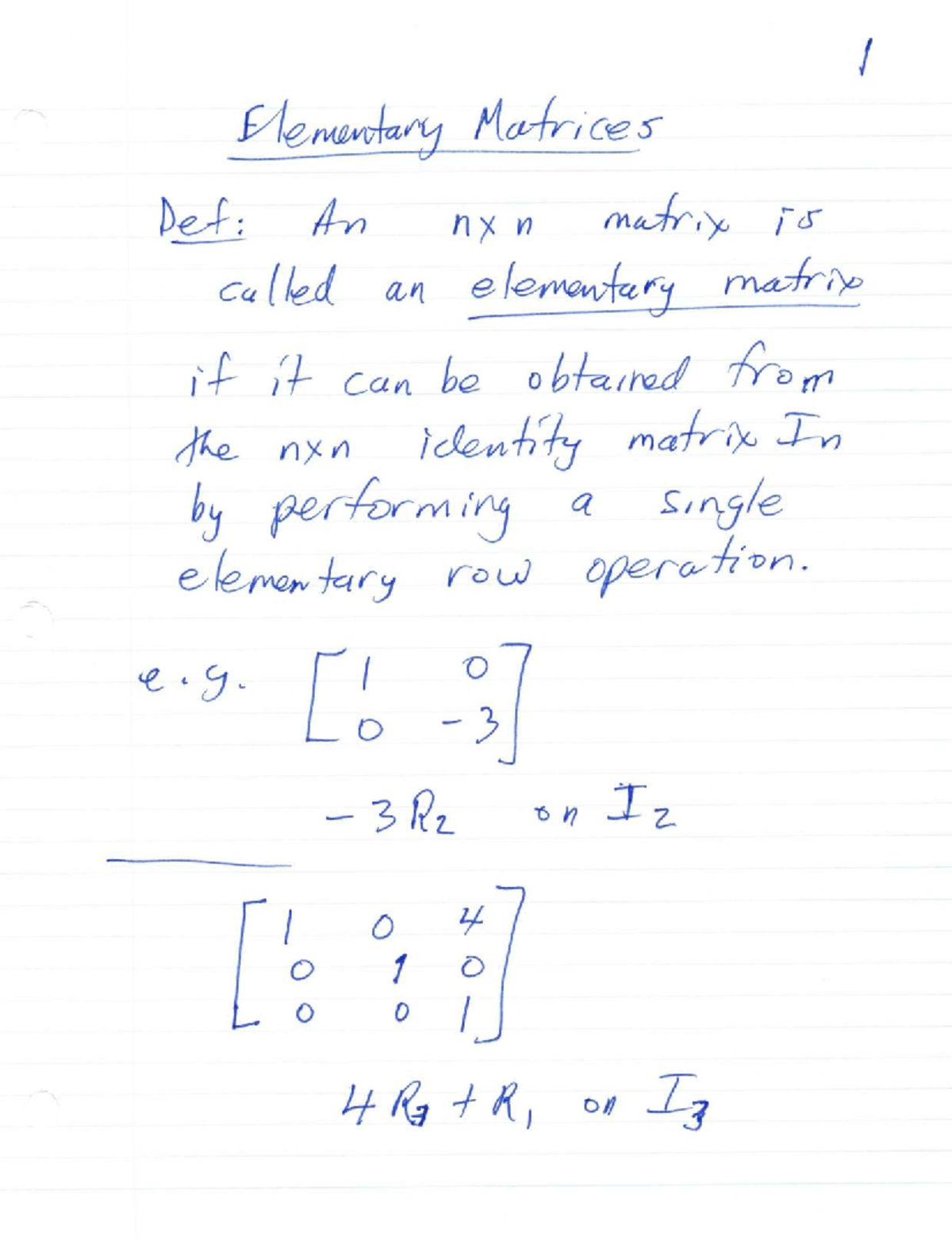 Elementary Matrices and Finding A Inverse: A Comprehensive Guide - Studocu