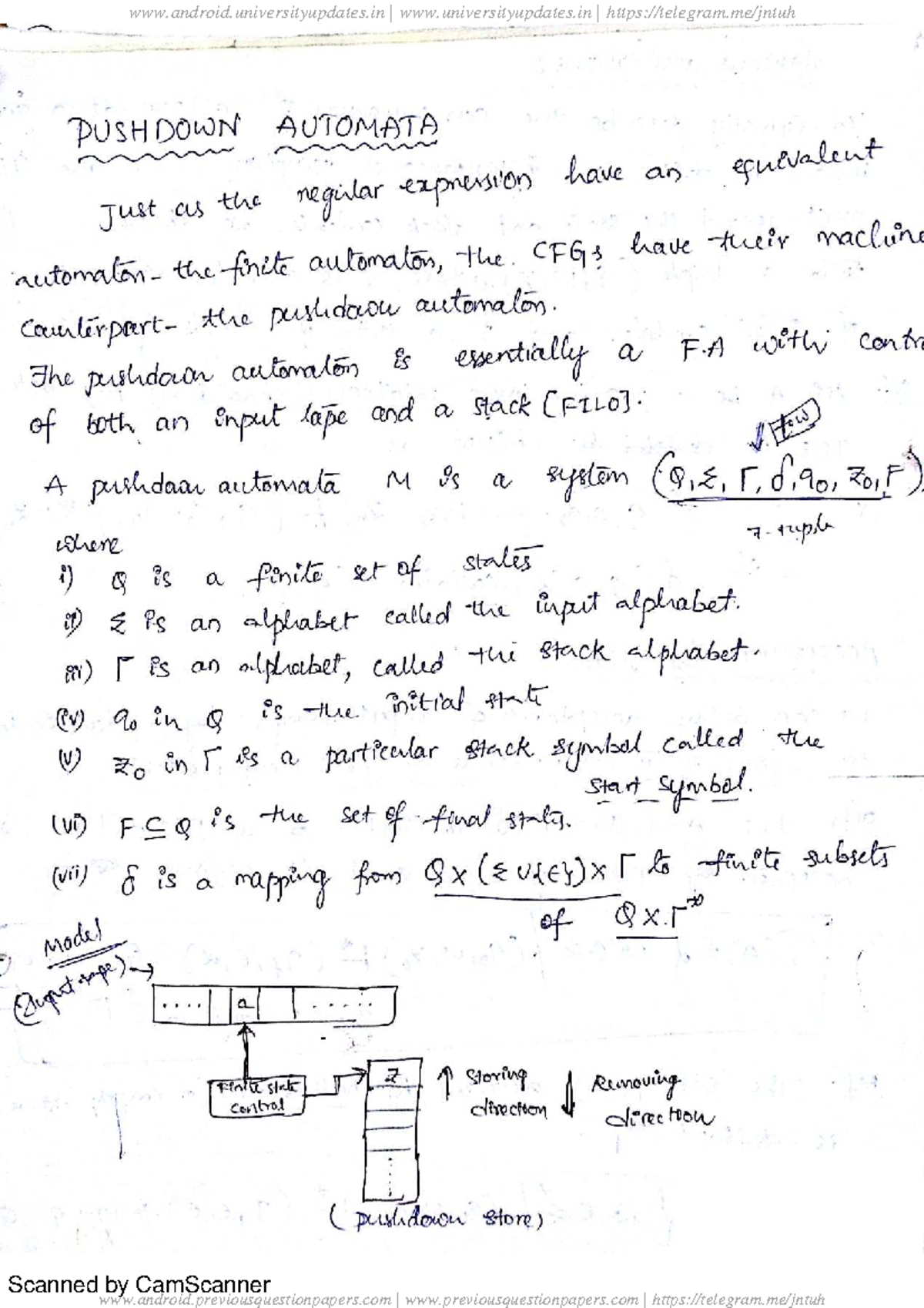 PUSHDOWN AUTOMATA: Understanding PDA Concepts and Applications - ATCD U ...