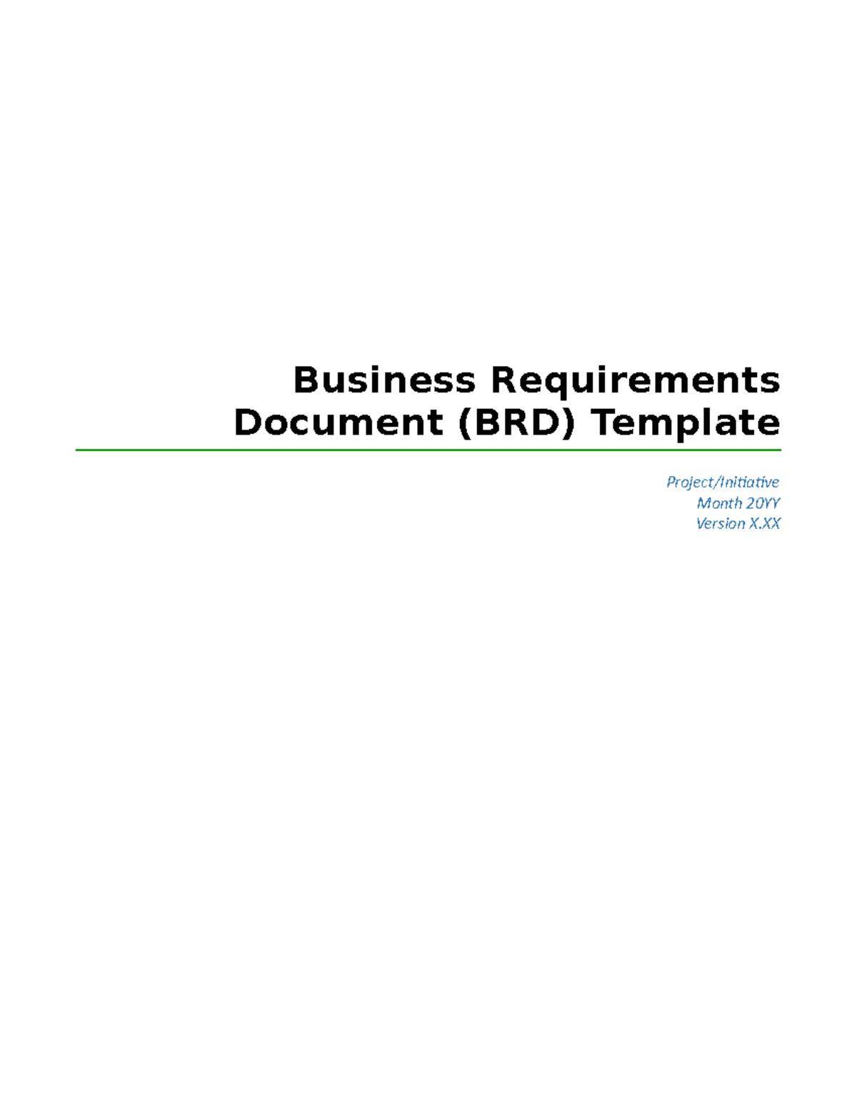 BRD-Template: Essential Guide for Business Analysts and Projects - Studocu