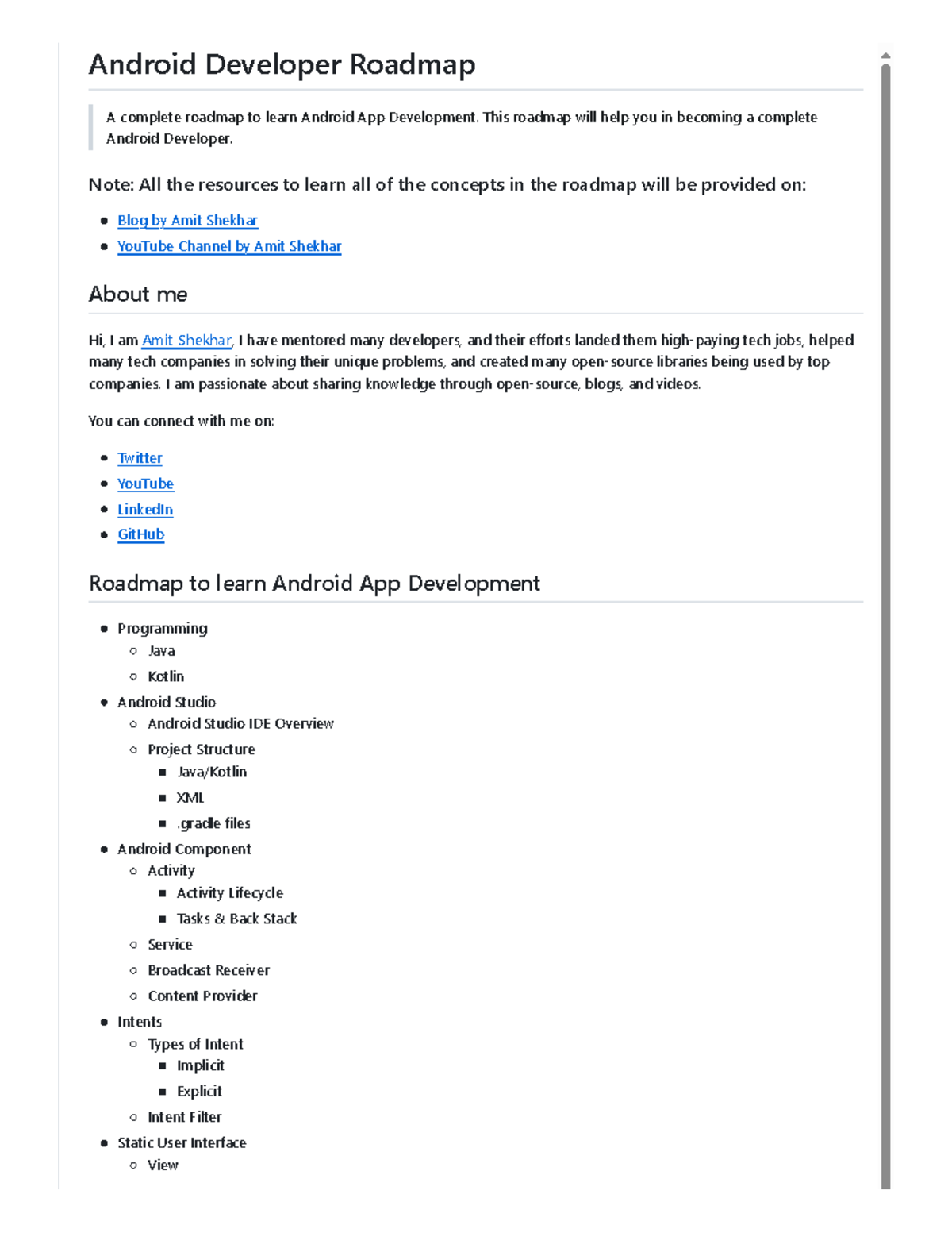 Roadmap - dfdfv - A complete roadmap to learn Android App Development ...