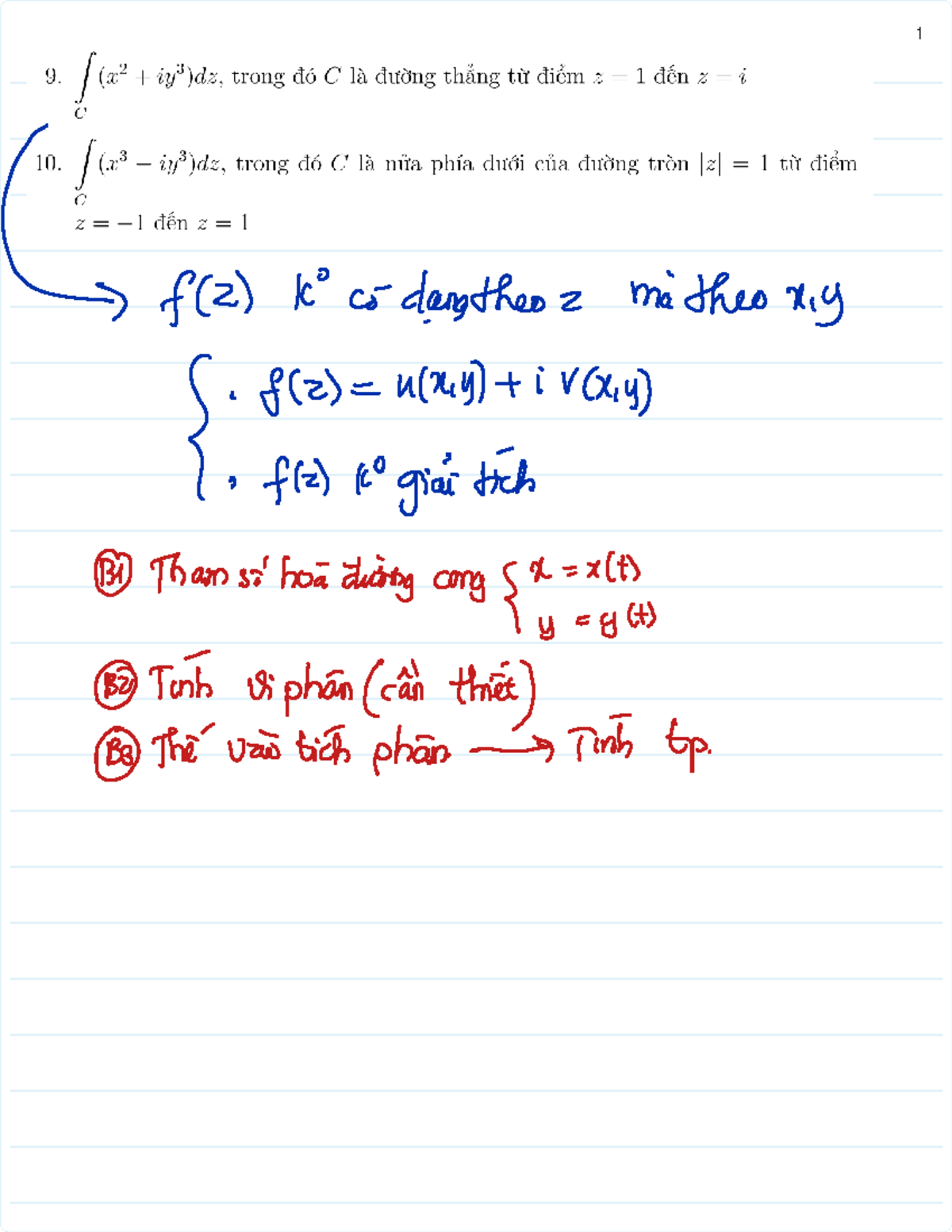 Tích Phân Đường Phức - Tham Số Hóa (MATH 202) - Studocu