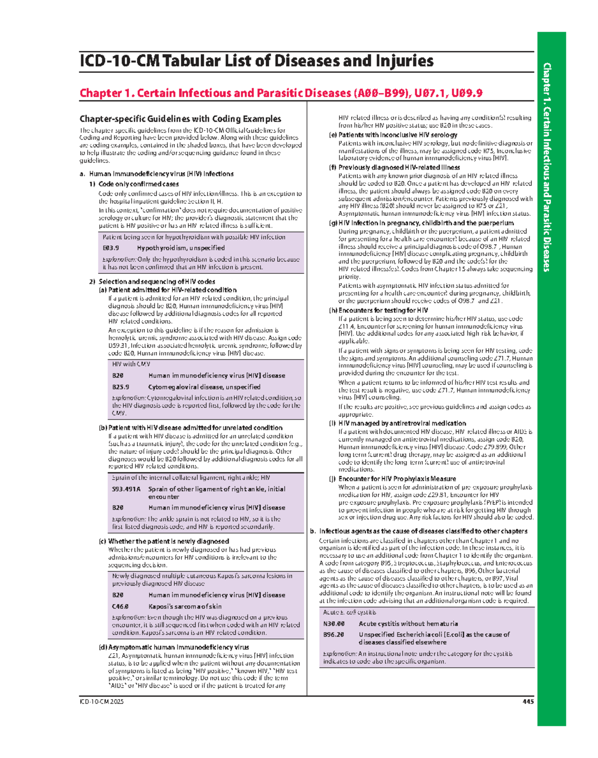 Chapter 1: Infectious and Parasitic Diseases Guidelines & Coding ...