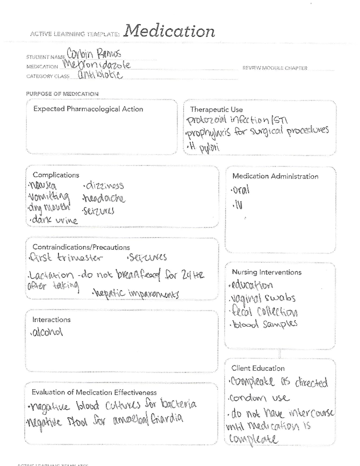 ATI A Maternal 2 - ATI templates - ACTIVE LEARNING TEMPLATE: Medication ...