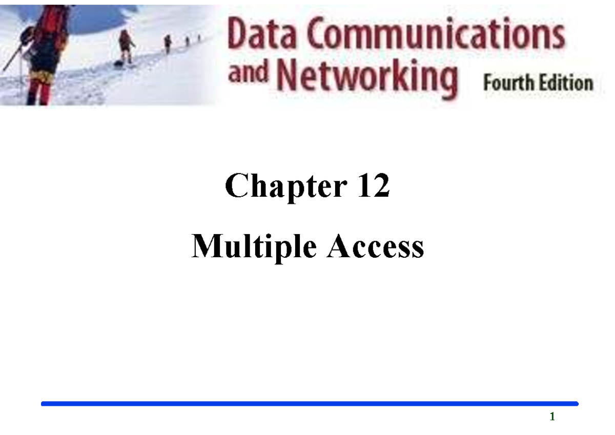 Chapter 12: Multiple Access Techniques in Data Link Layer - Studocu