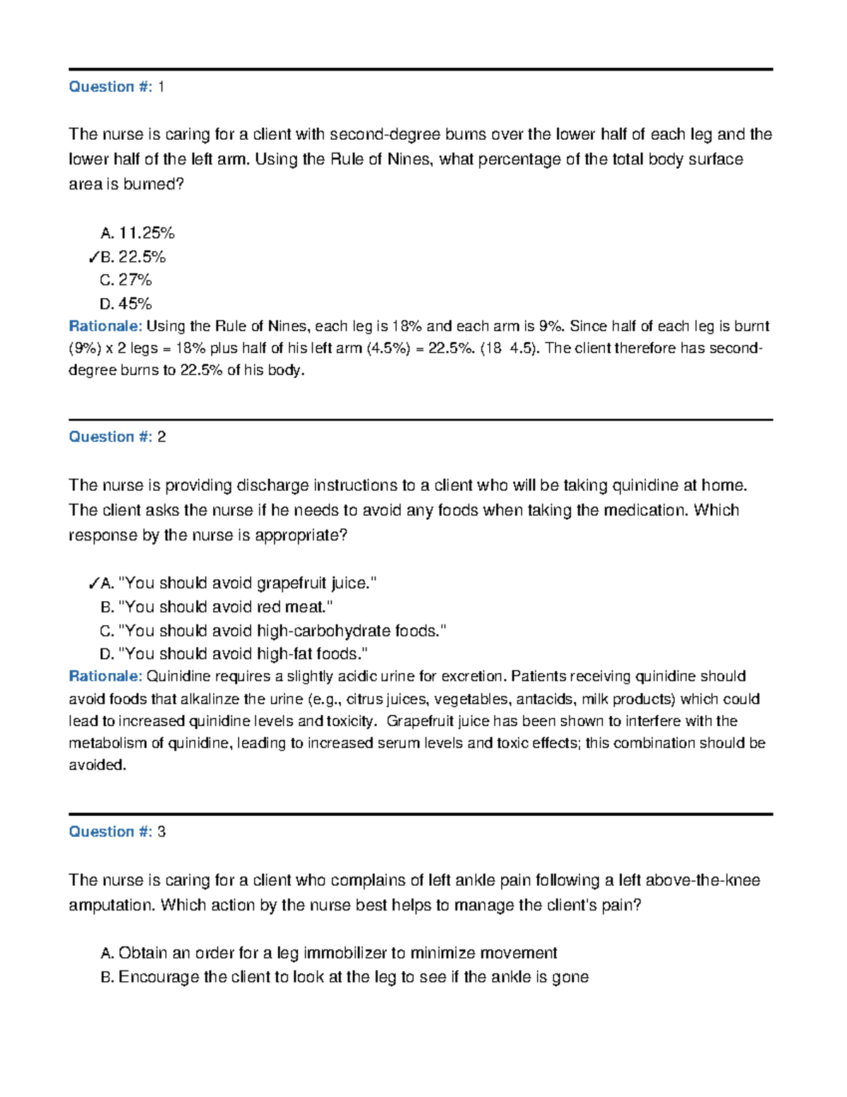 RN Med Surg II Exam 3 Review - July 31, 2023 - Studocu