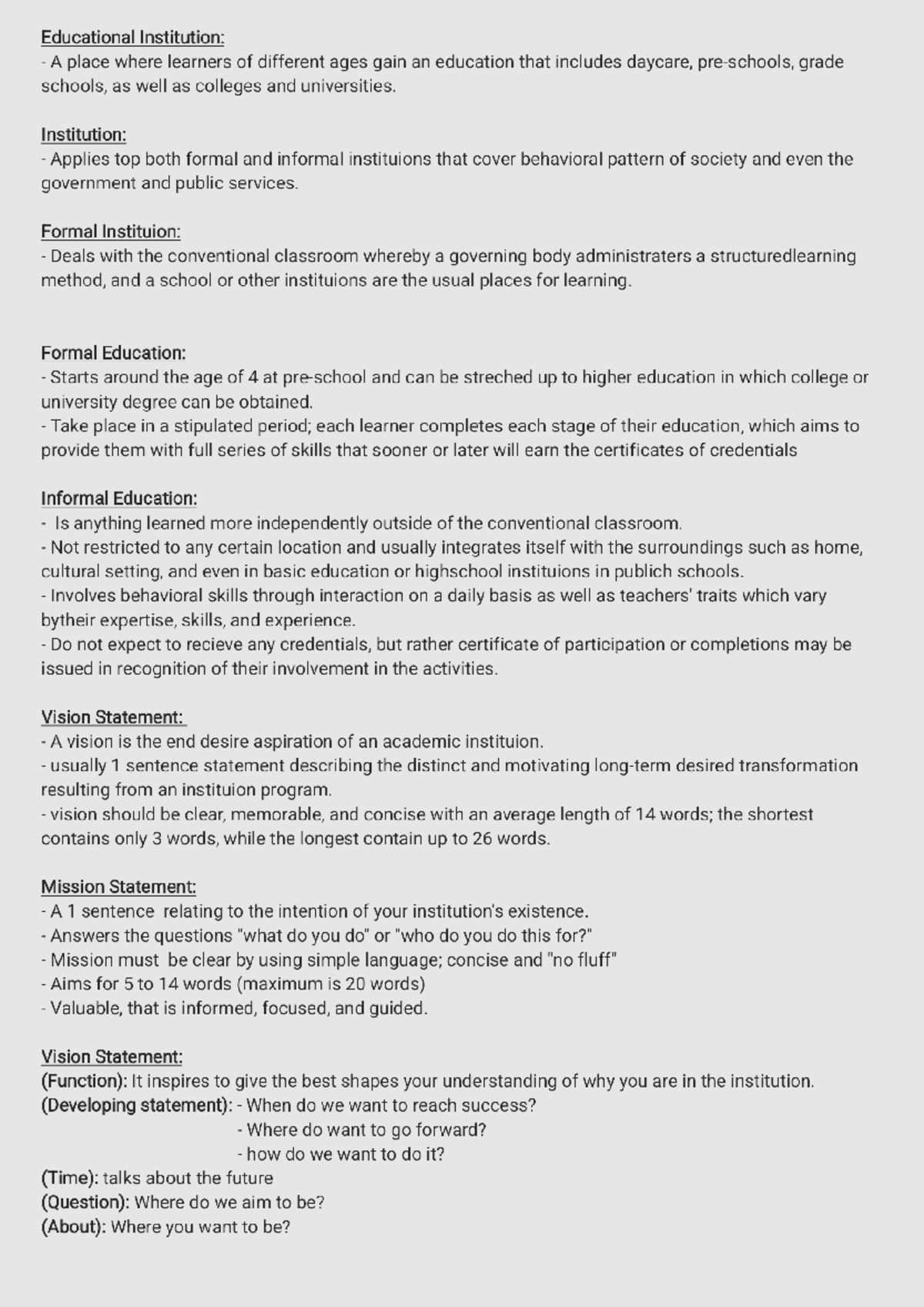 Educational Institutions: Understanding Formal and Informal Education ...