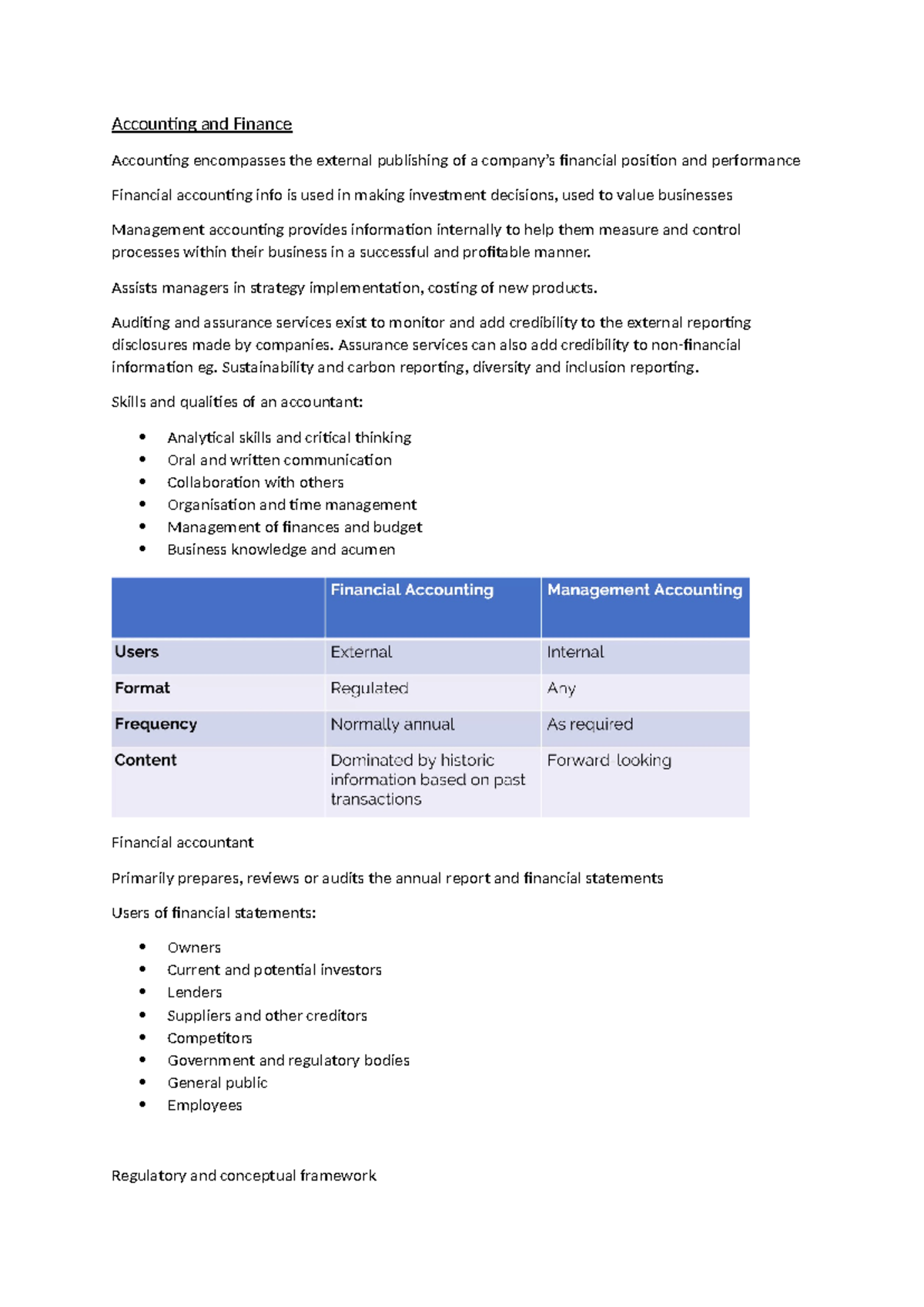ACCT101: Overview of Accounting Principles and Financial Reporting ...