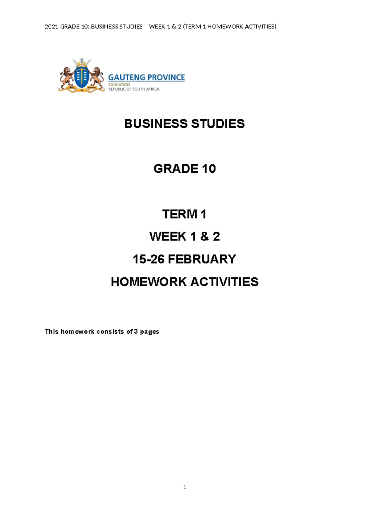 BSTD 10 Term 1 Week 1-2 Homework Activities: Micro-Environment Focus ...