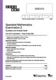 2025 VCE (NHT) Specialist Mathematics Exam 1 Question & Answer Book ...