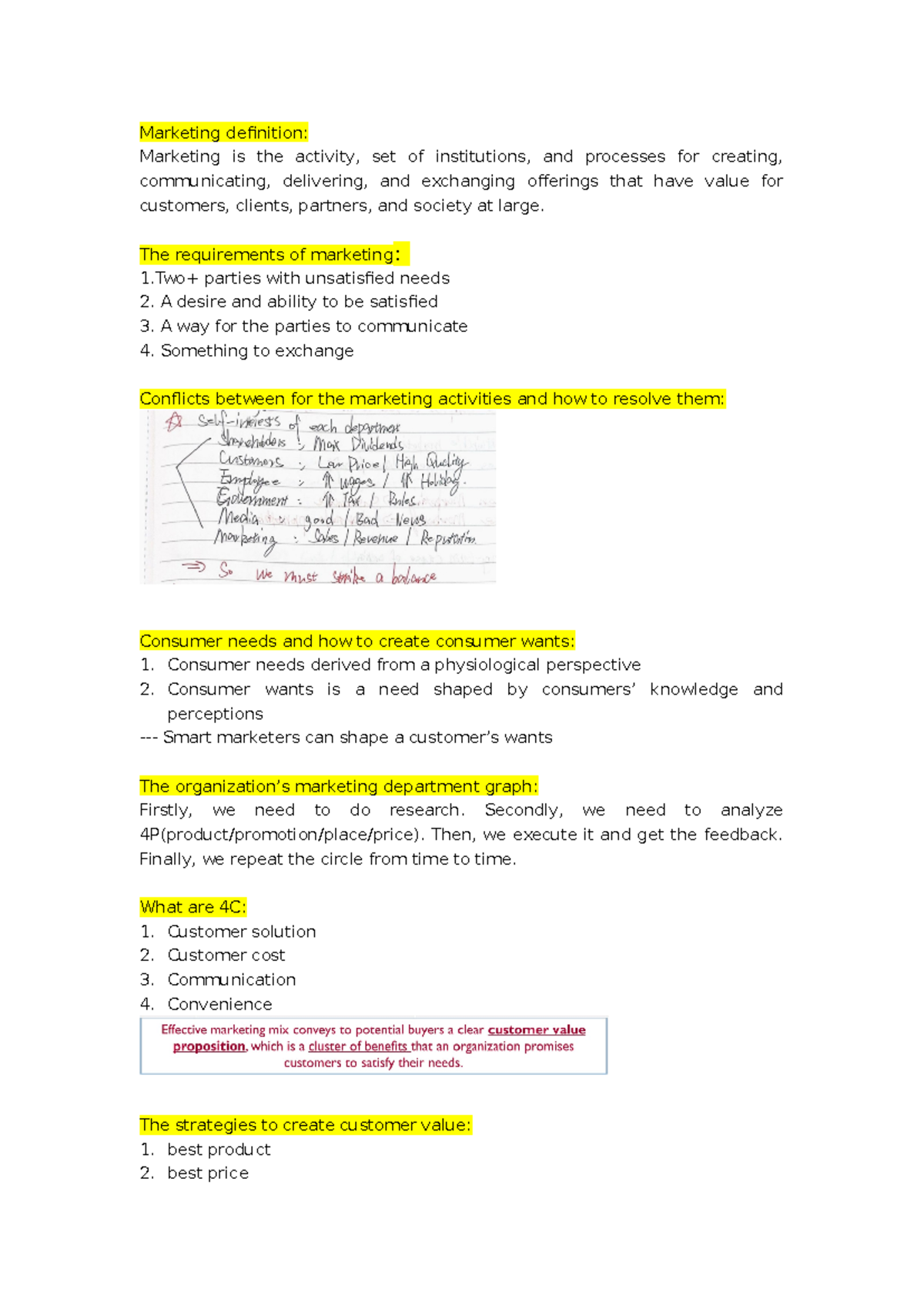 MKT 401 Final Exam Study Notes: Key Concepts and Strategies - Studocu