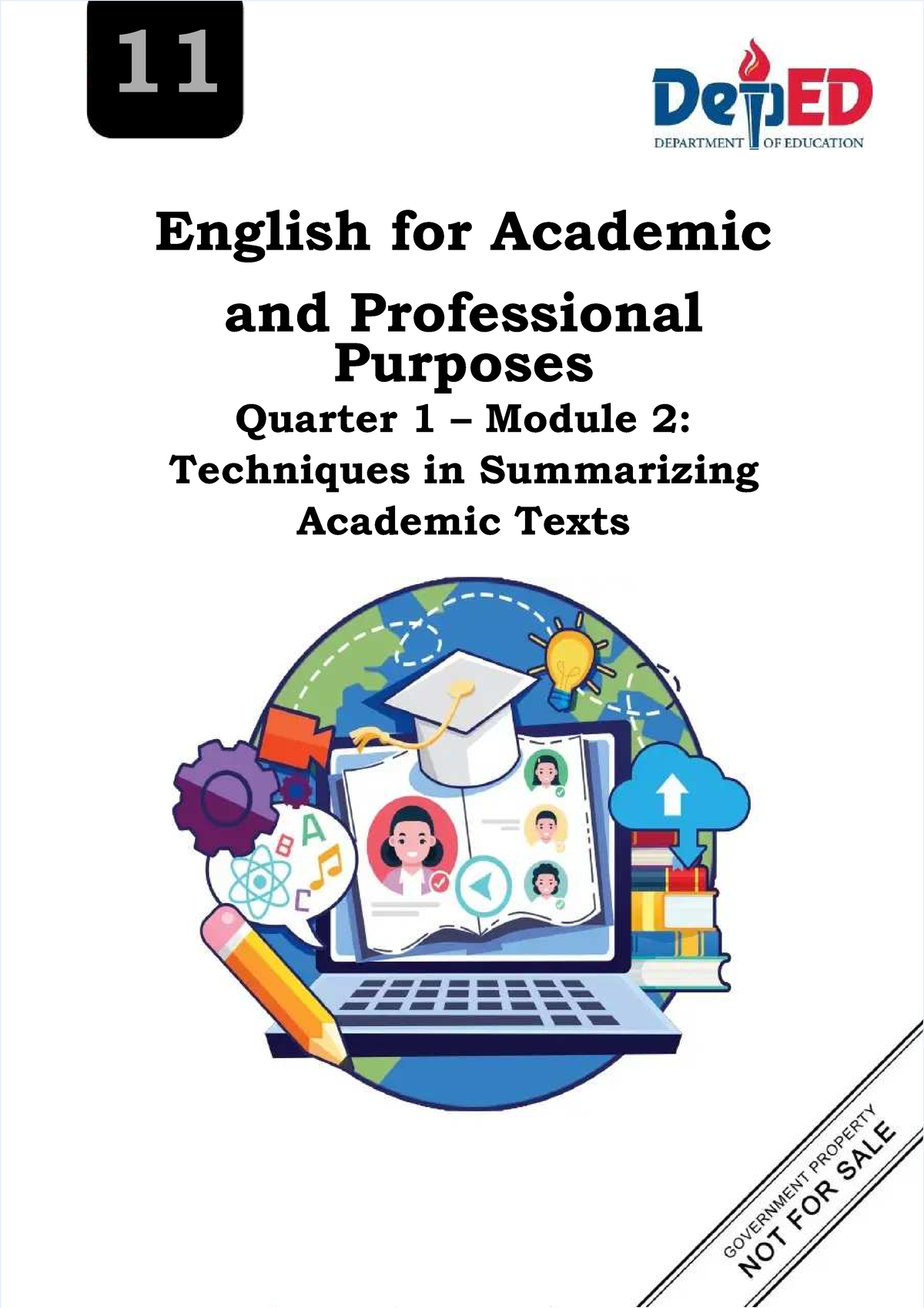 EAPP Quarter 1 Module 2: Techniques for Summarizing Academic Texts ...
