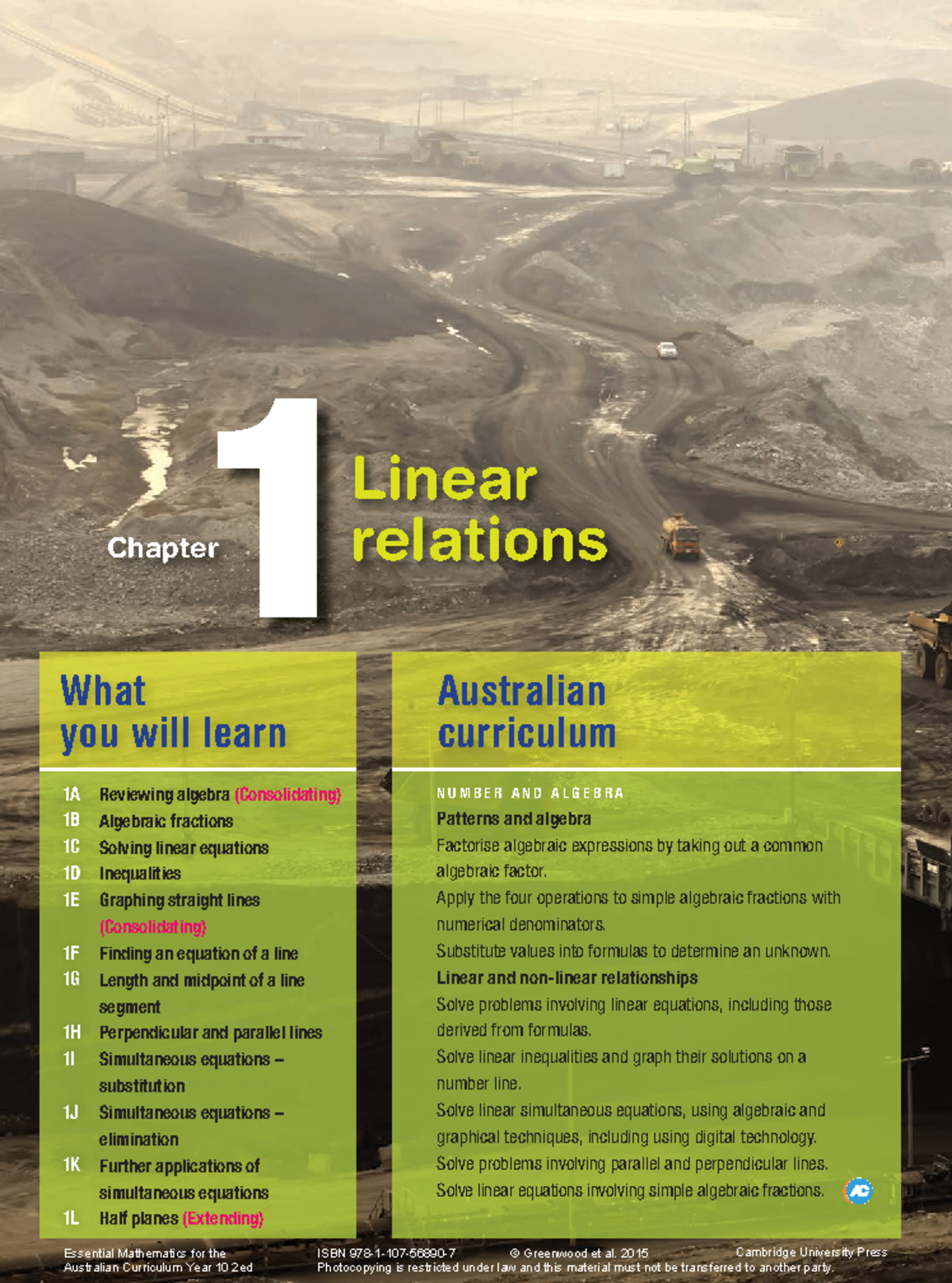 Chapter 1: Linear Relations in Essential Mathematics (MATH101) - Studocu