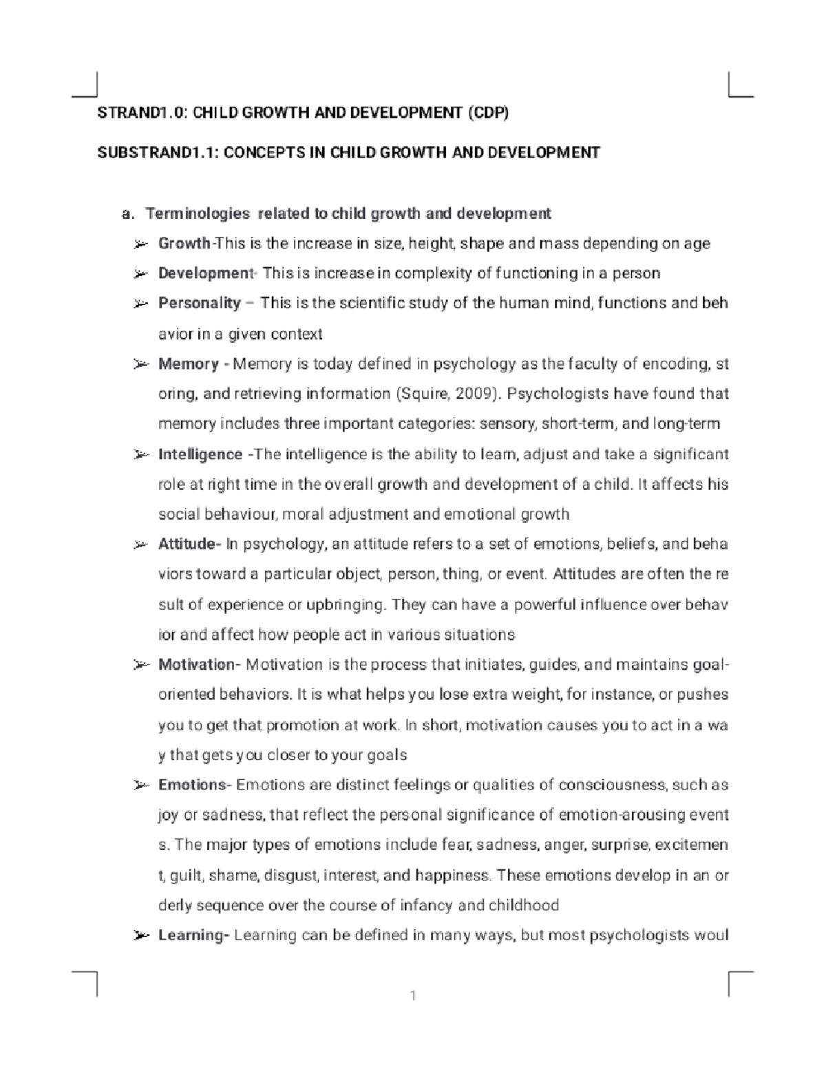 CDP Comprehensive Study Notes - DPTE Decte-2 Phoenix - Studocu