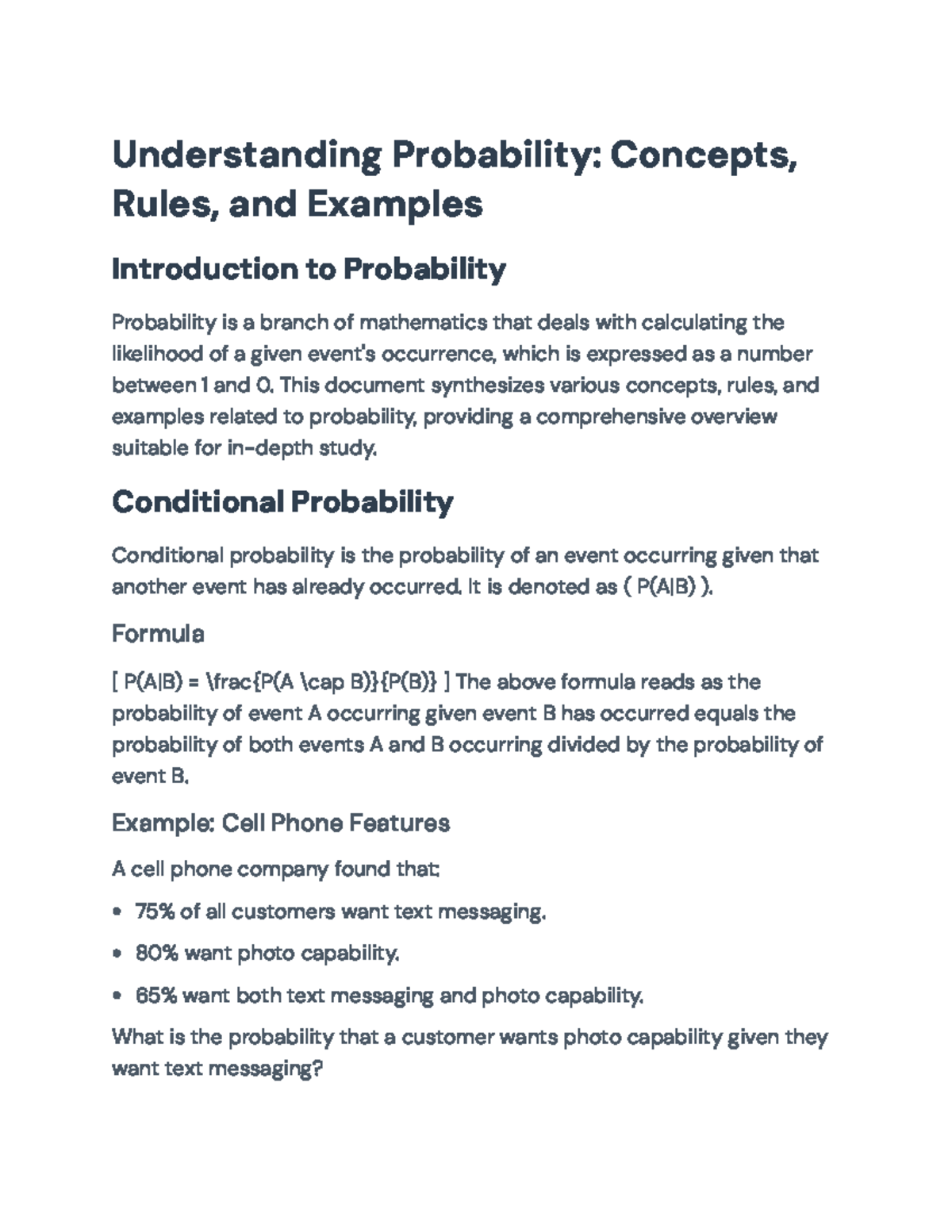 Understanding Probability: Concepts, Rules & Examples for Study - Studocu