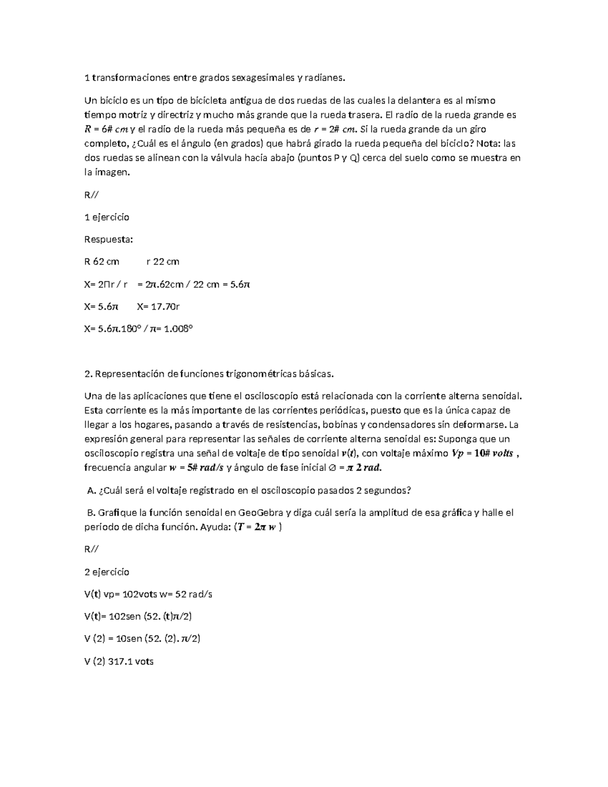 Transformaciones entre Grados y Radianes - Ejercicios y Aplicaciones ...