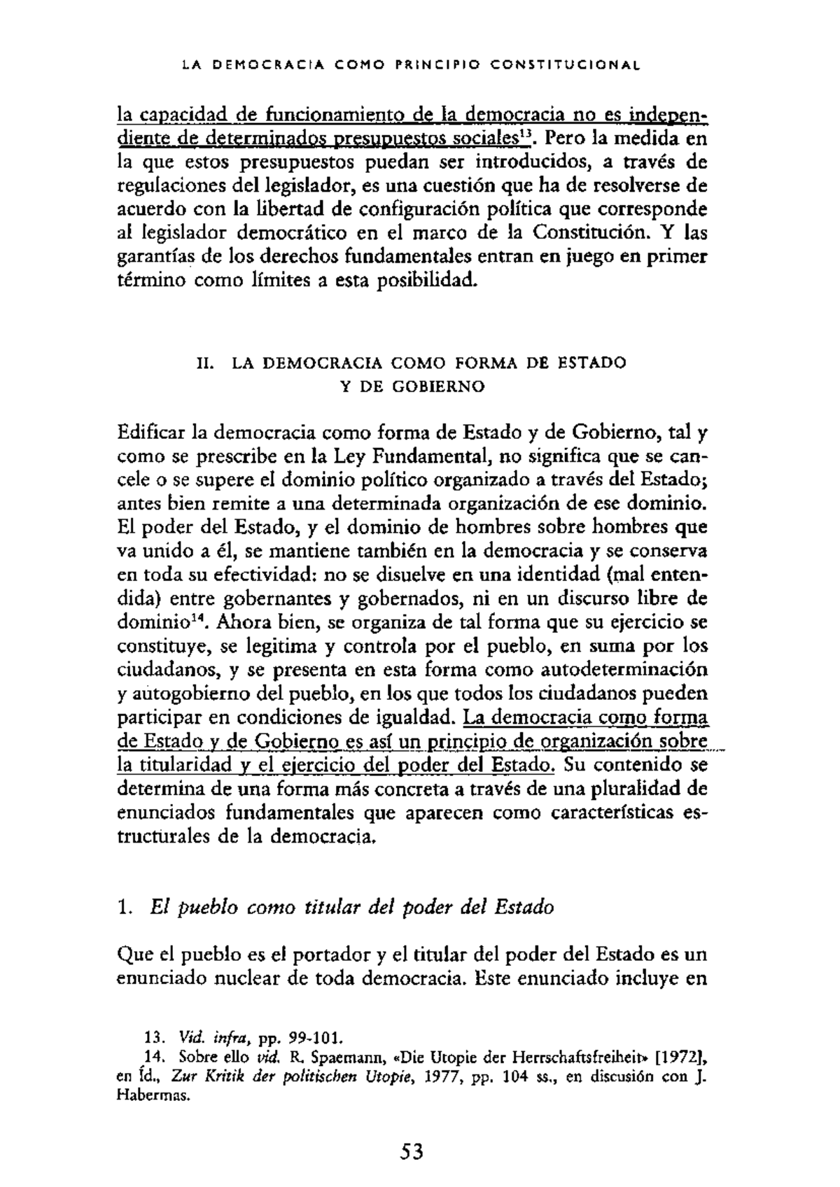La Democracia como Principio Constitucional en el Contexto Actual - Studocu