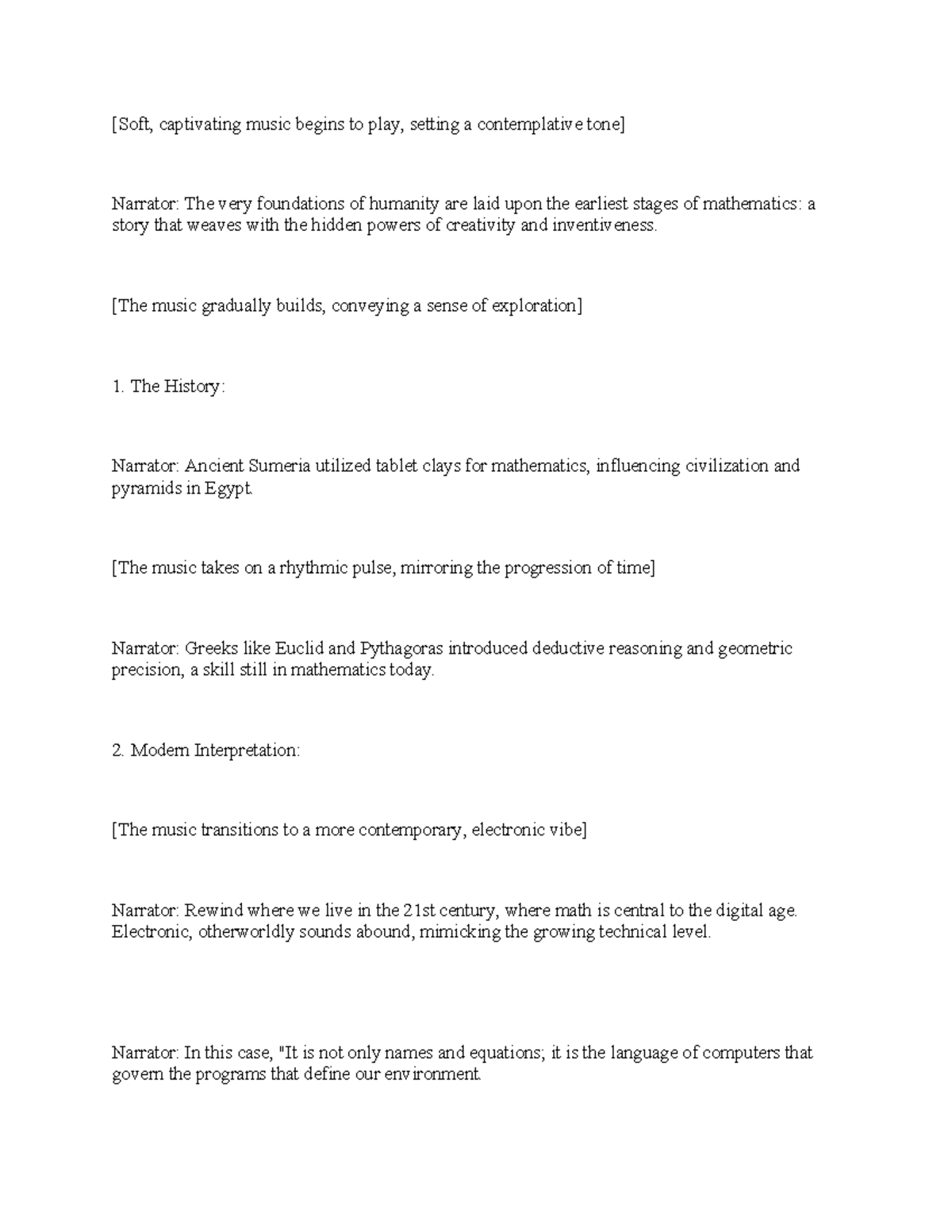 Mathematics: History, Modern Insights, and Its Creative Foundations ...