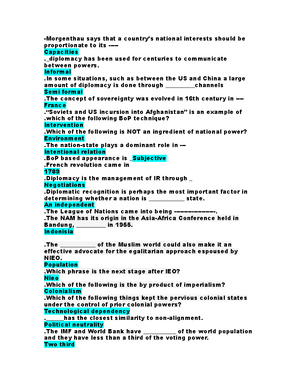 IR lecture handout 1: Understanding international relations and its ...