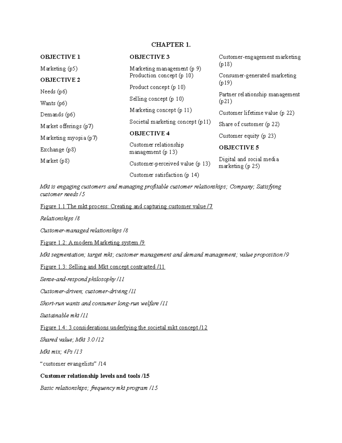 MKT 101 - Comprehensive Summary of Marketing Principles & Concepts ...