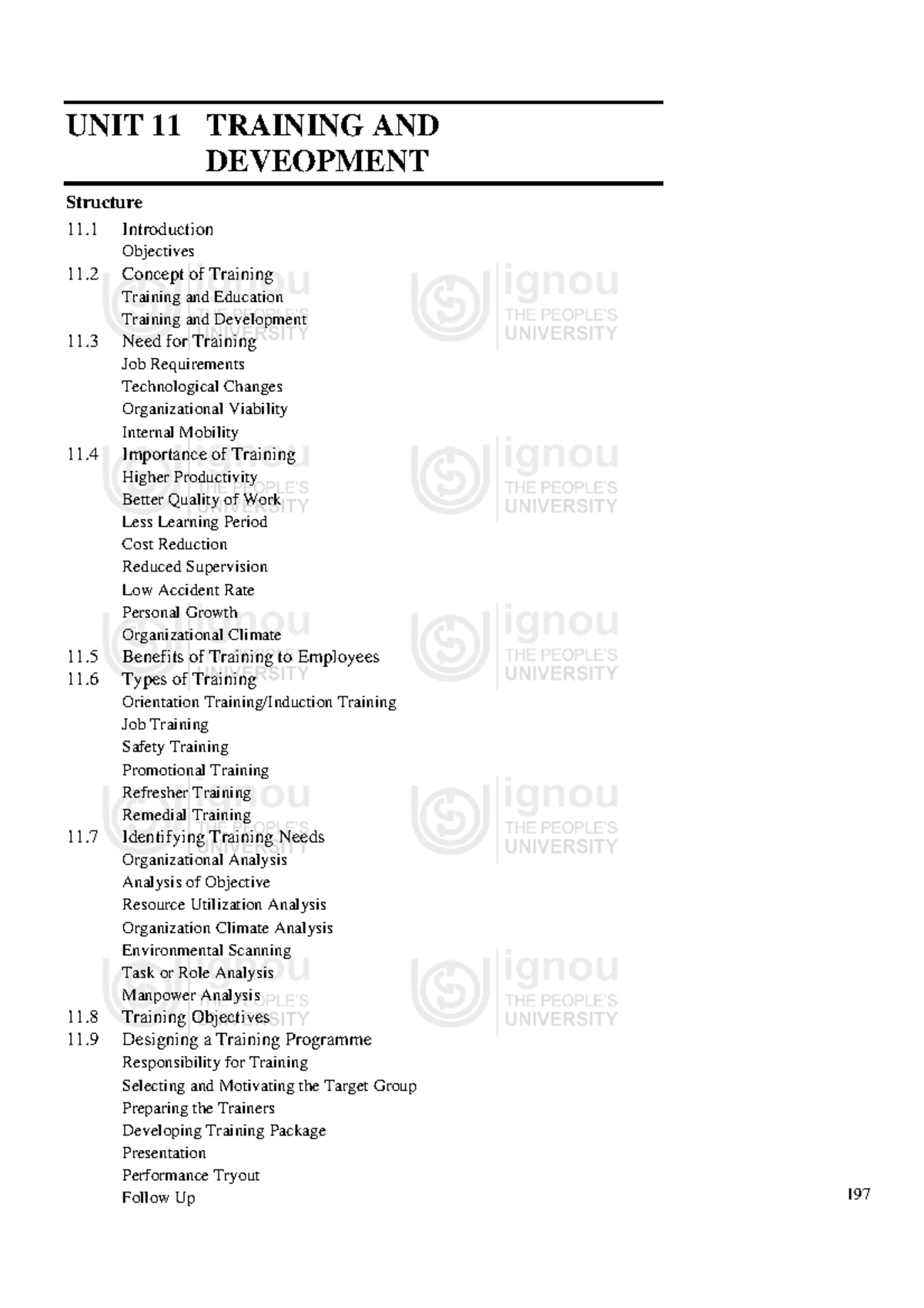 Unit 11 - Training and Development in Human Resource Management - Studocu