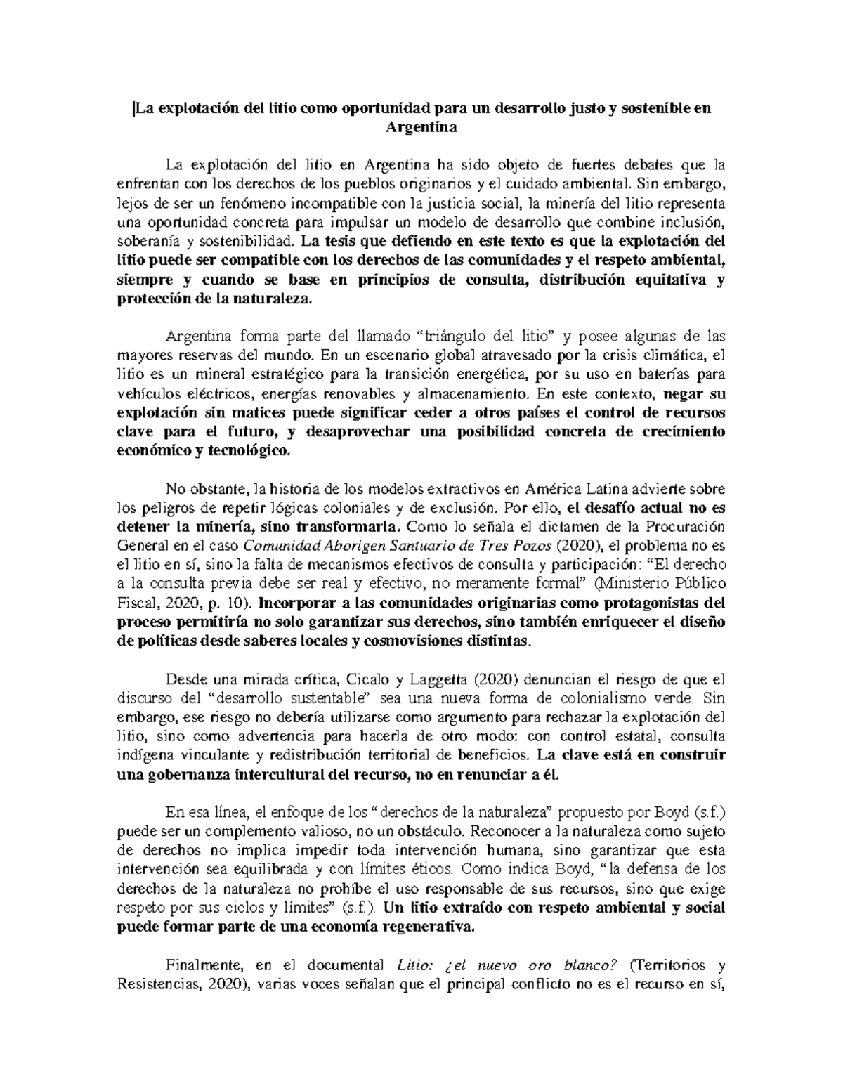 Explotación del Litio en Argentina: Oportunidades y Desafíos Sociales ...