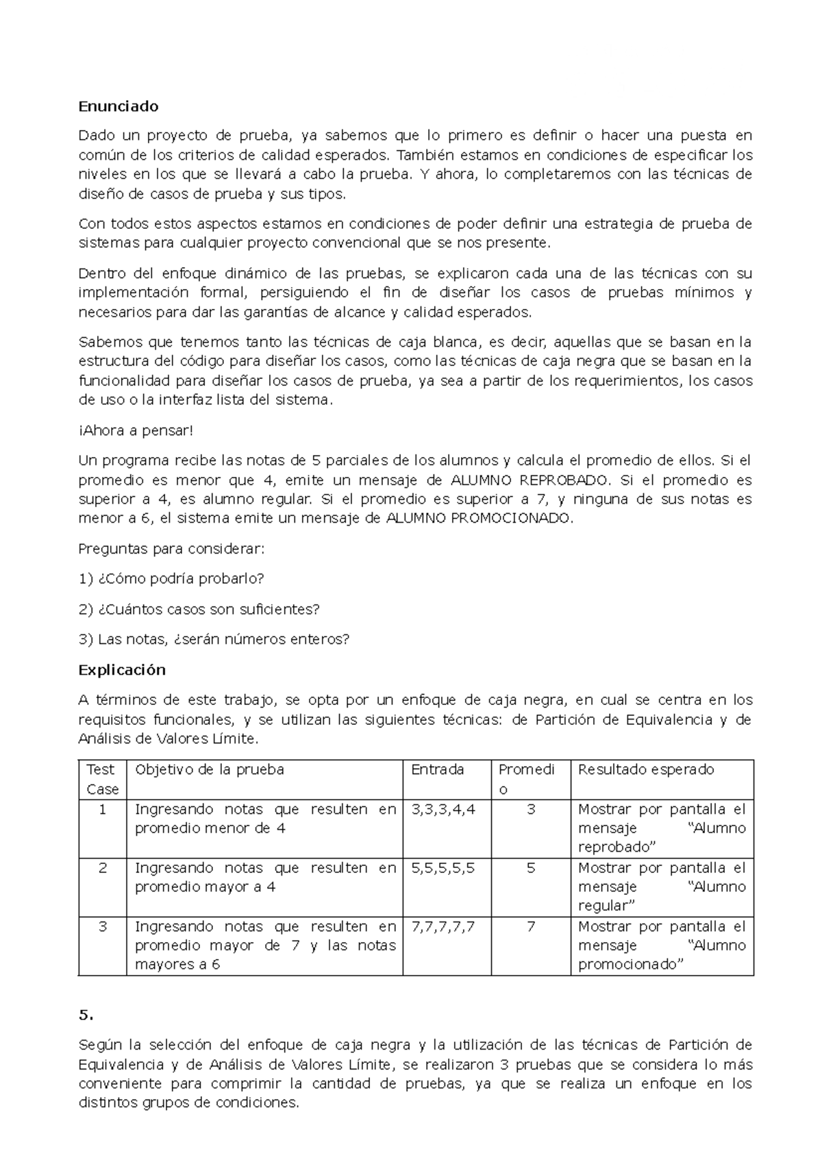 TP4 Estrategia de Pruebas de Calidad de Software: Enfoque Caja Negra ...