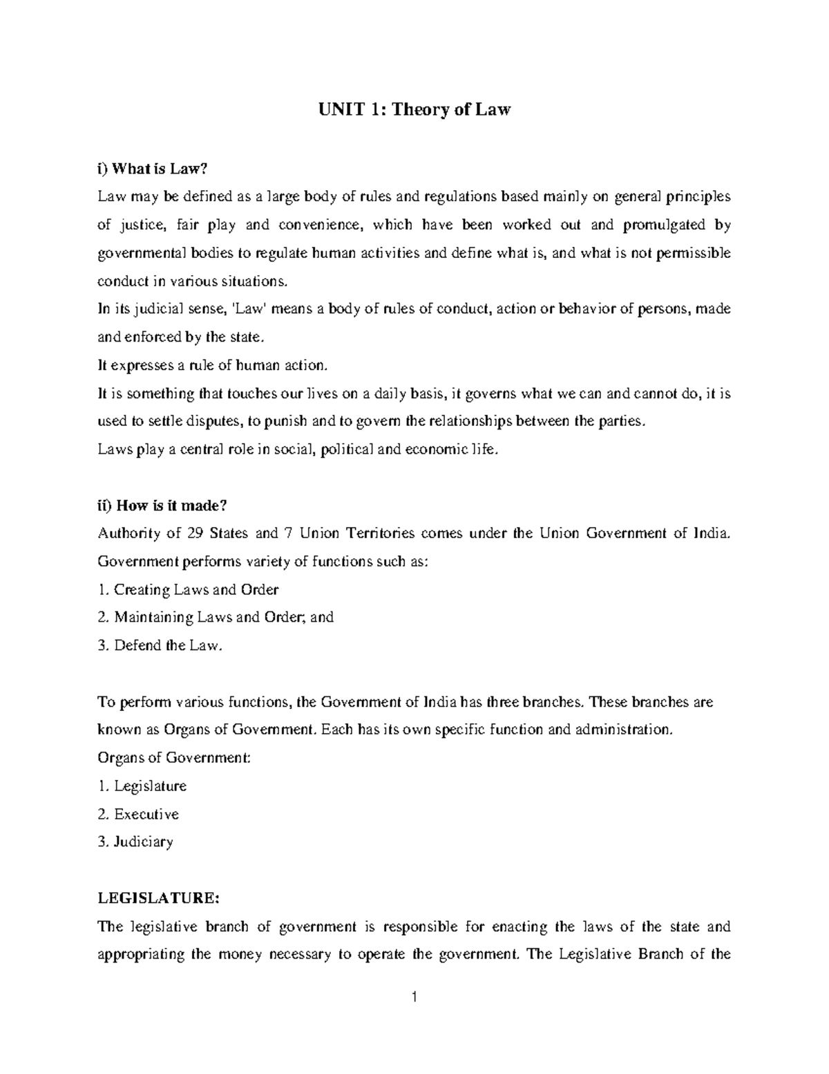 IOS Law Notes: Theories, Interpretation, and Statutory Rules - Studocu