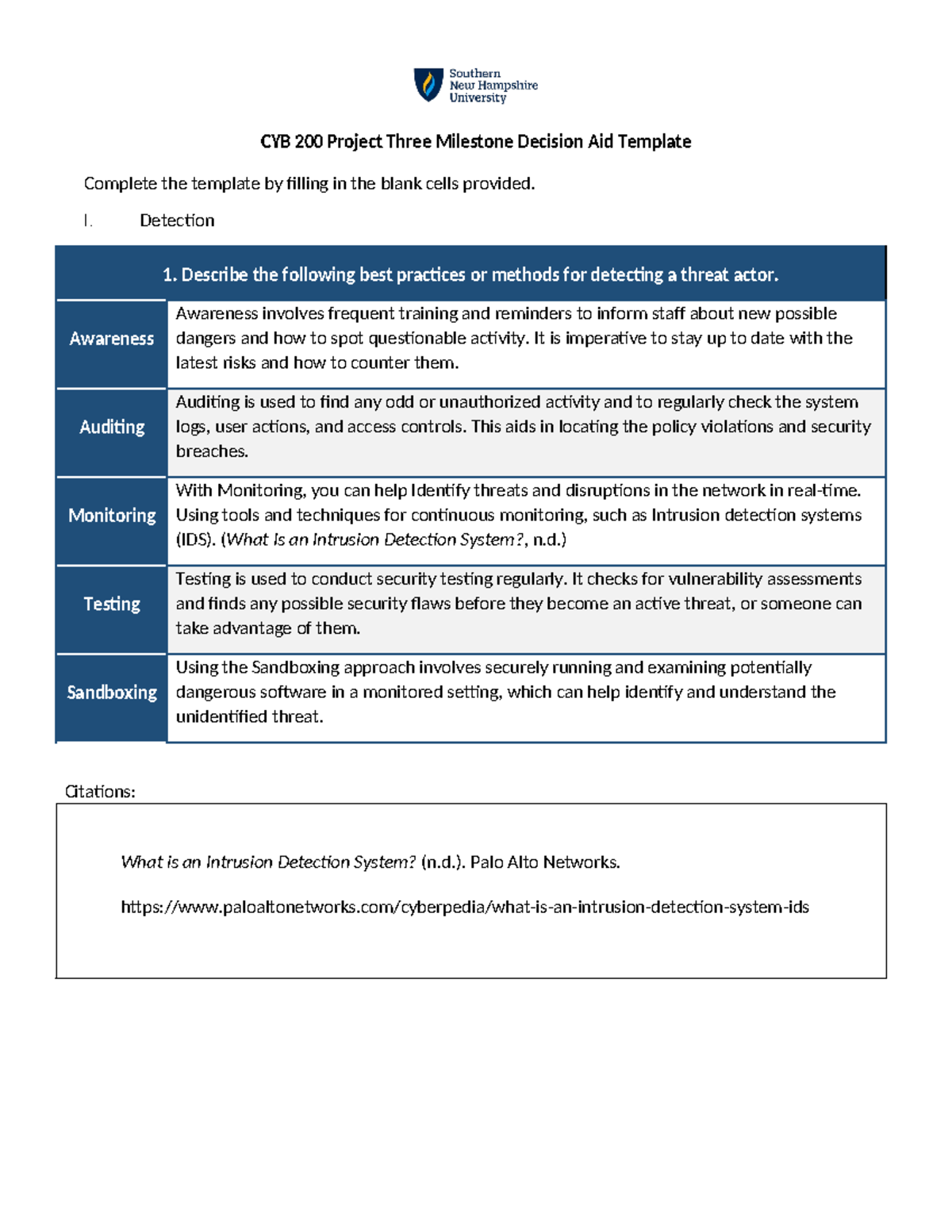 CYB 200 Project Three - cyb 200, please use your own words - CYB 200 ...