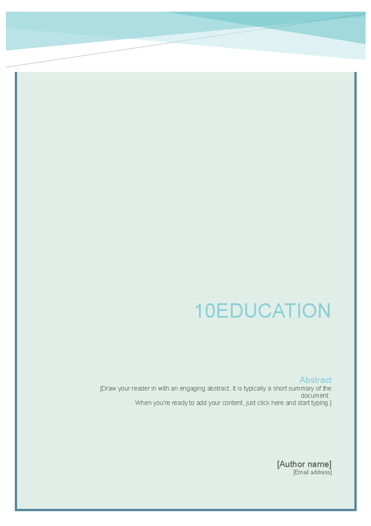 Climate Change - Practice - [Author name] [Email address] Abstract ...