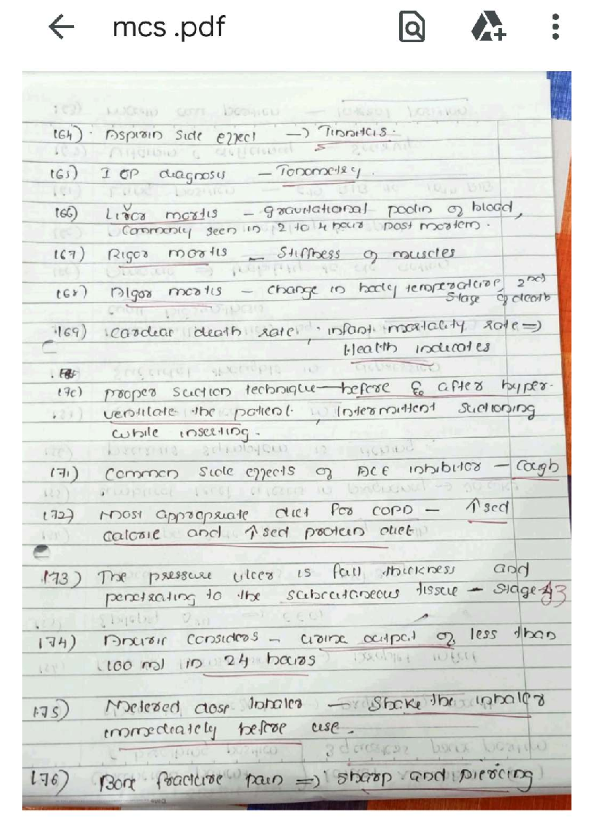 MCS Final Exam Study Notes: Key Medical Concepts and Terms - Studocu