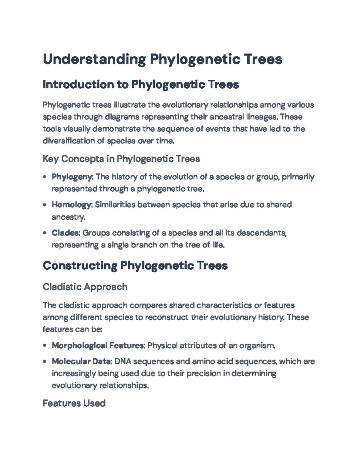 Understanding Phylogenetic Trees: A Cladistic Approach to Evolution ...