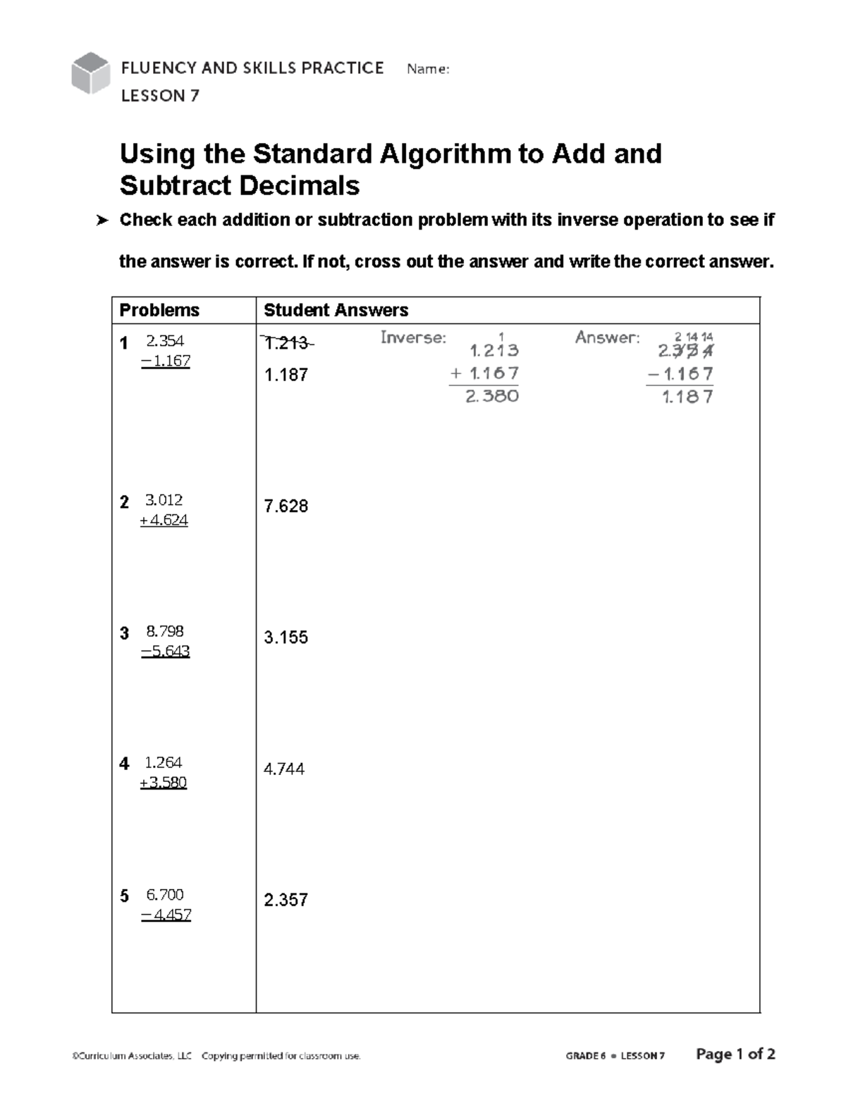 I RCM06 NA CMS U02 L07 S02 FSP - Using the Standard Algorithm to Add ...