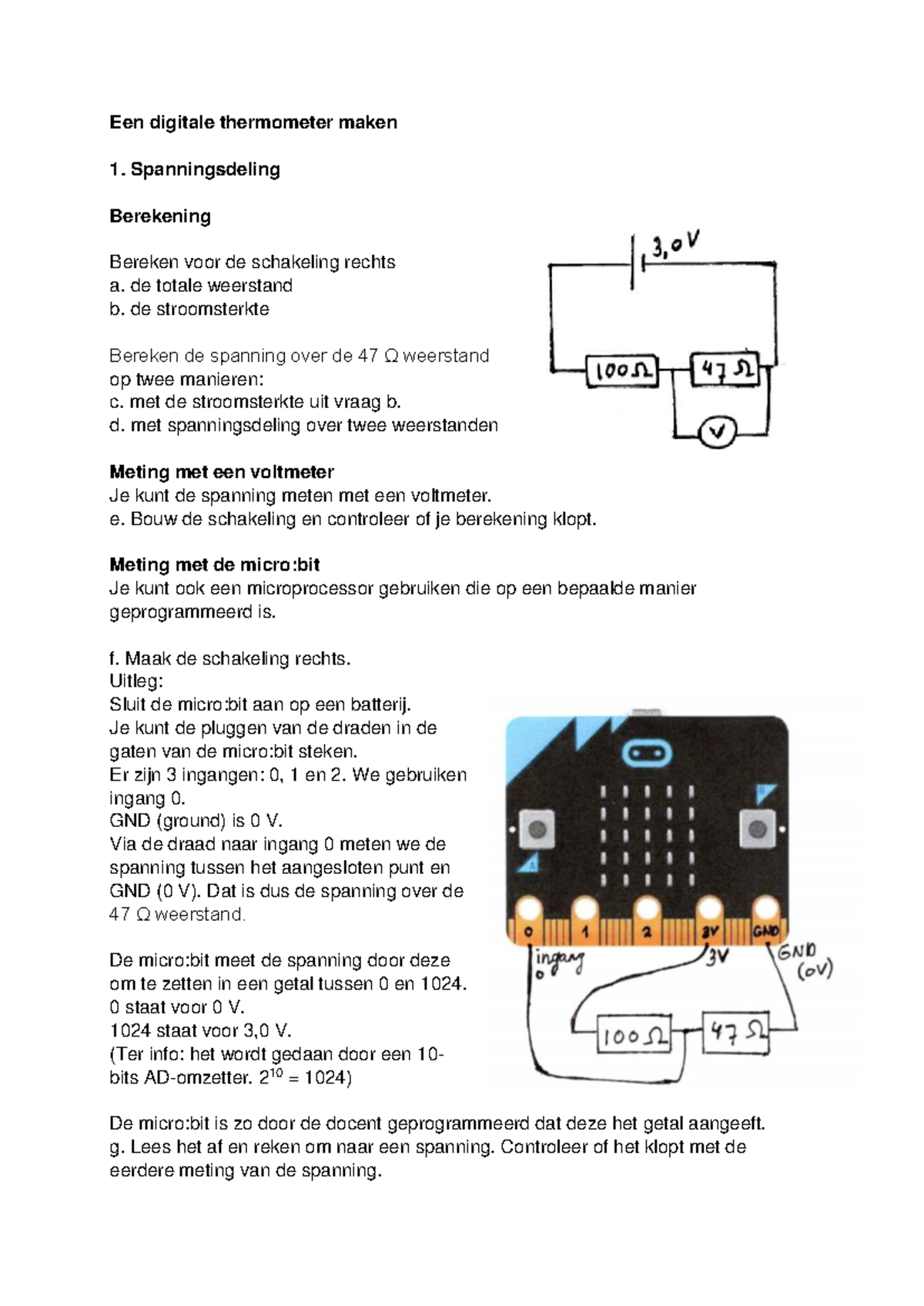 5H Digitale Thermometer: Bouw en Meet met Micro:bit en NTC Sensor ...