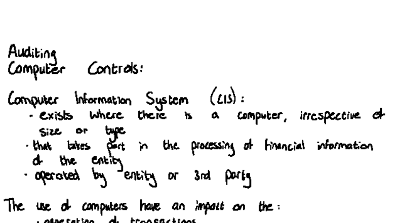Auditing Computer Controls: Risks and Mitigation Strategies - Studocu