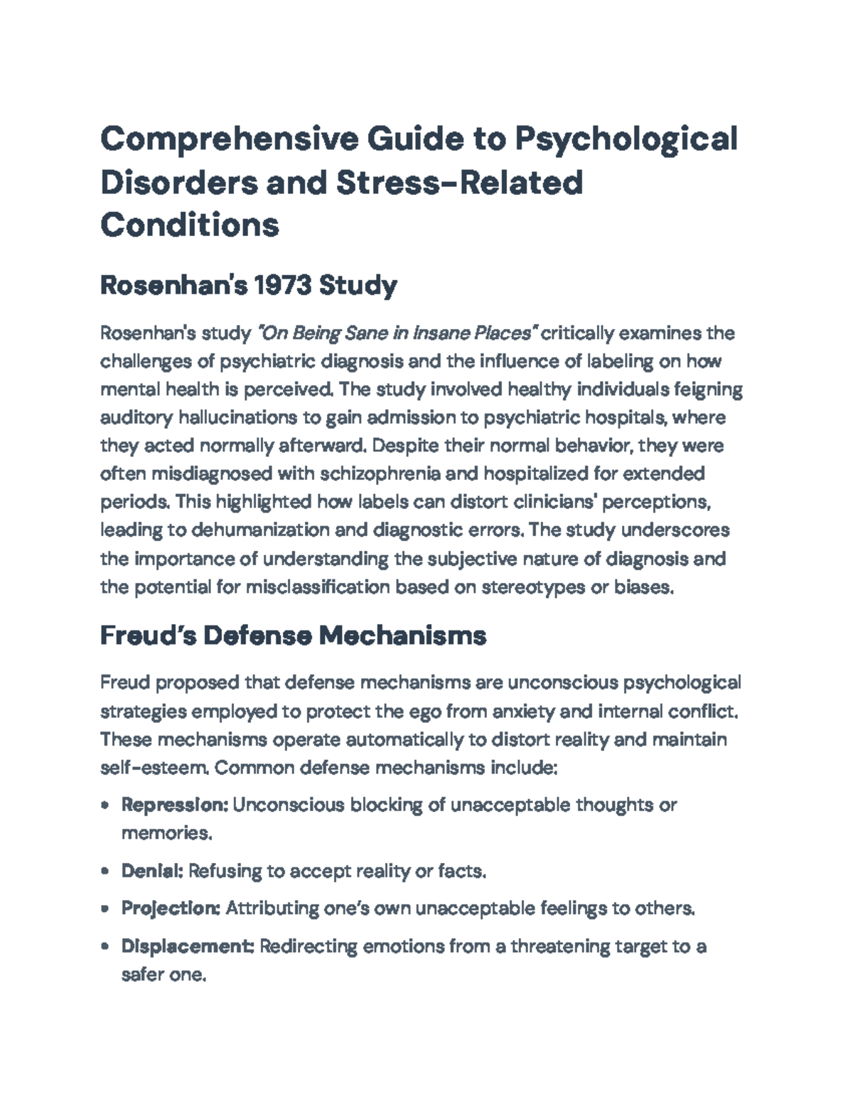 Psychological Disorders and Treatments Overview: A Comprehensive Guide ...