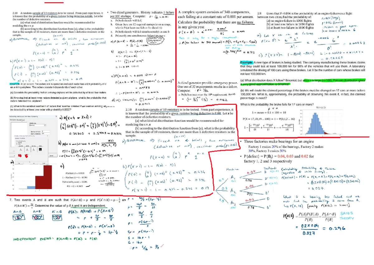 Quiz 3 Summary - Solved Questions and Probability Analysis - Studocu